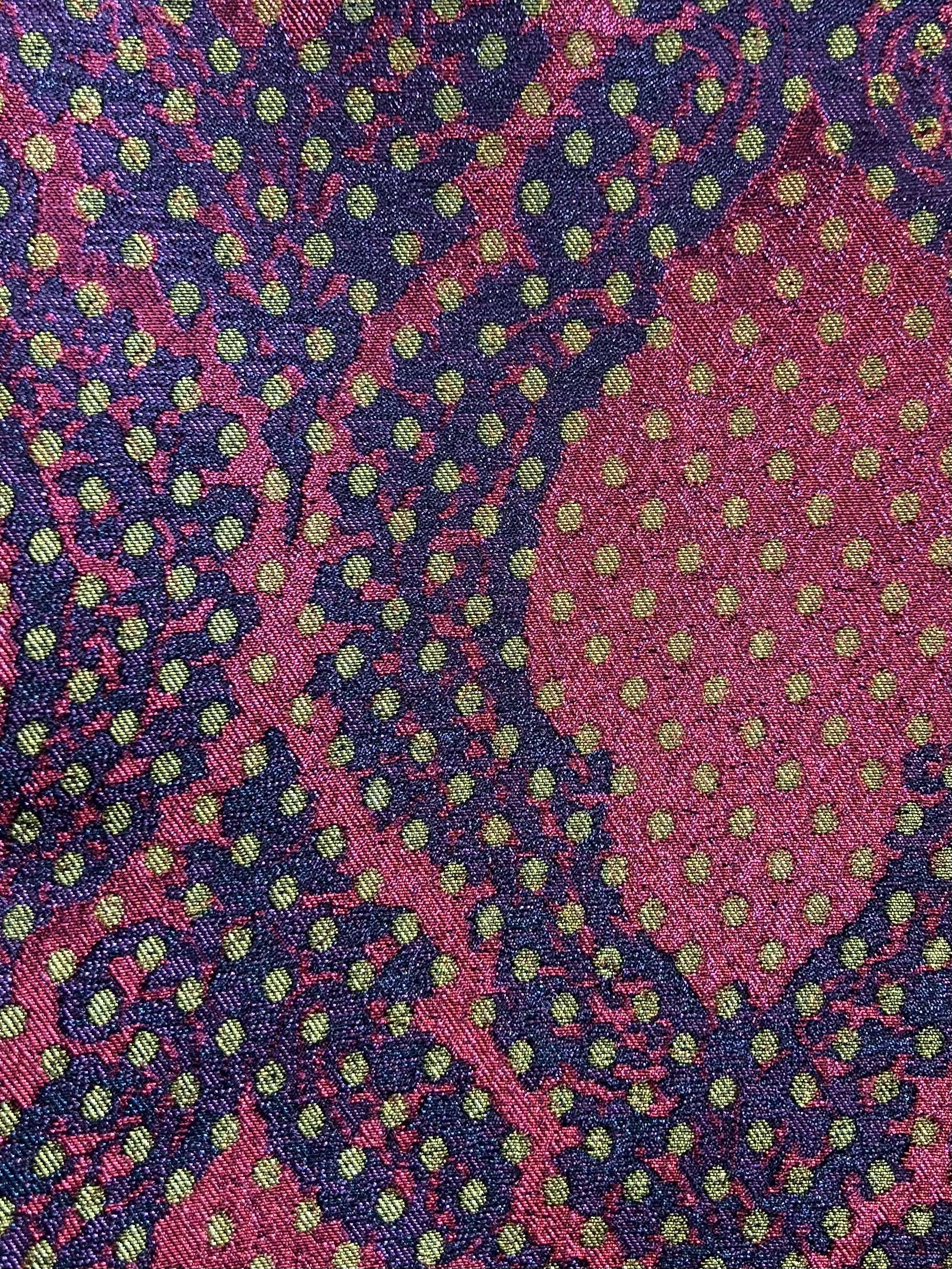 Iridescent "Mirage" Metallic Brocade Purple