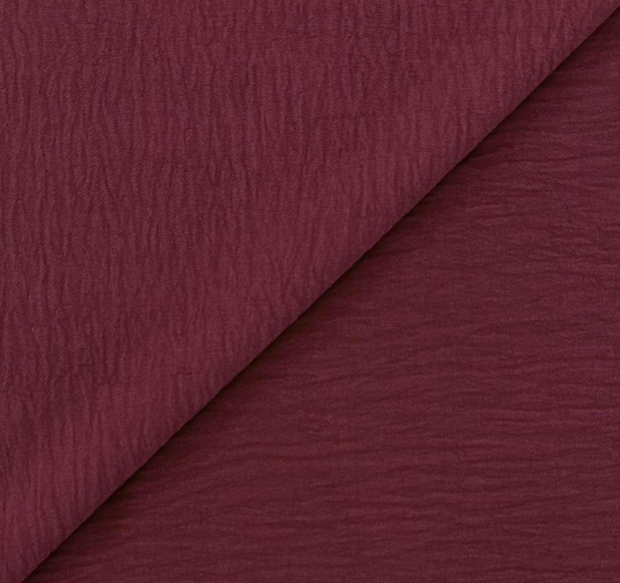 Textured Polyester Georgette in Wine