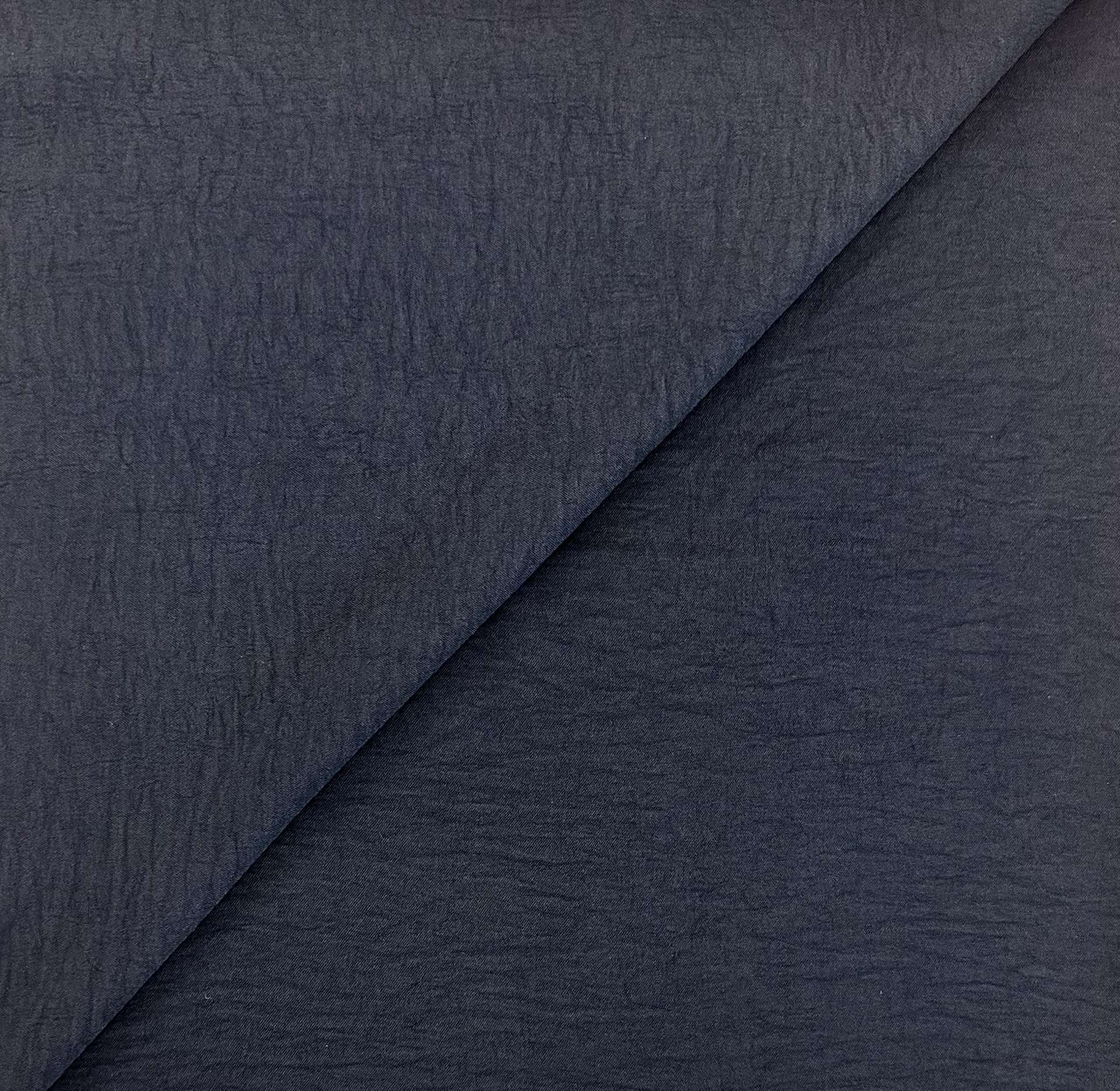 Textured Polyester Georgette in Deep Navy