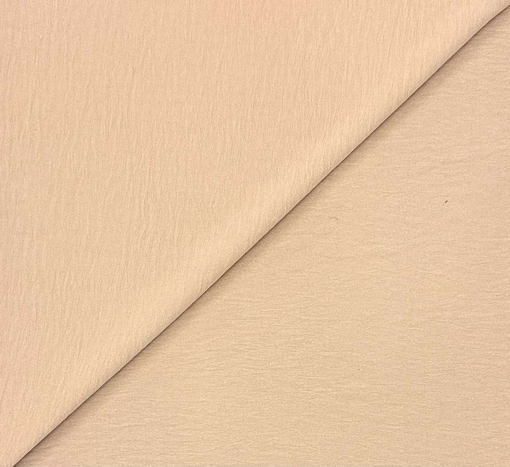 Textured Polyester Georgette in Champagne