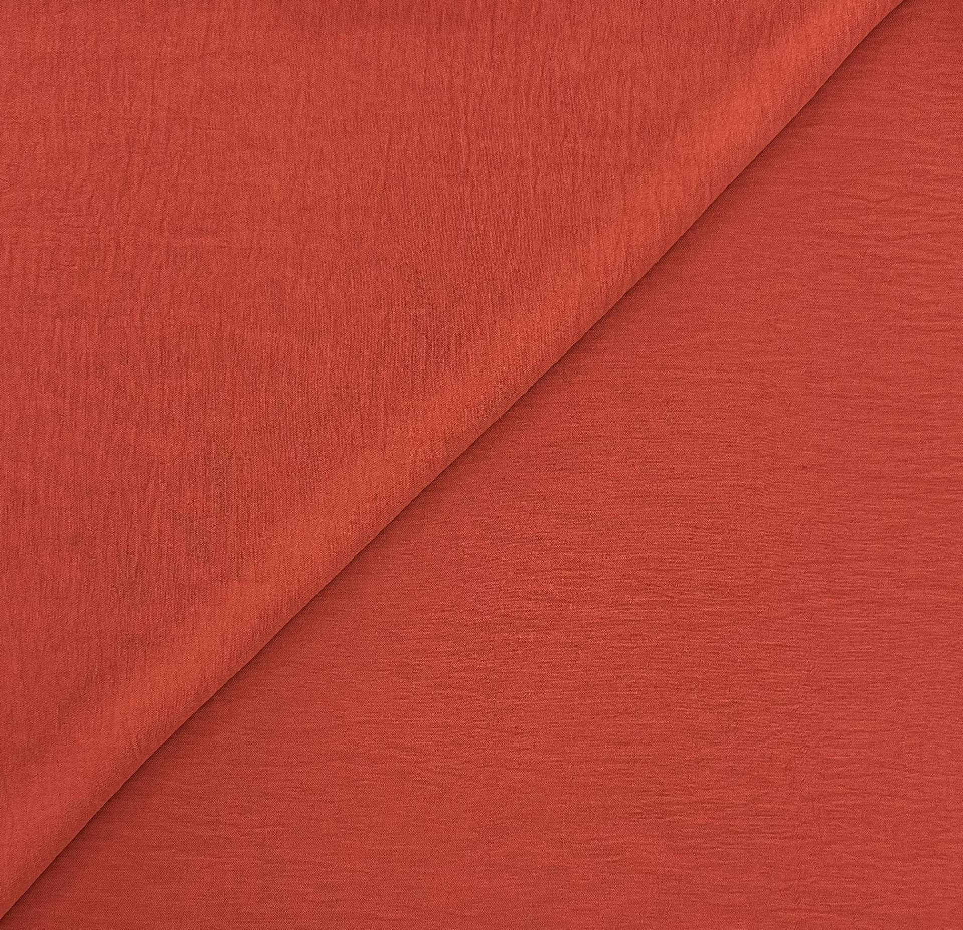 Textured Polyester Georgette in Paprika
