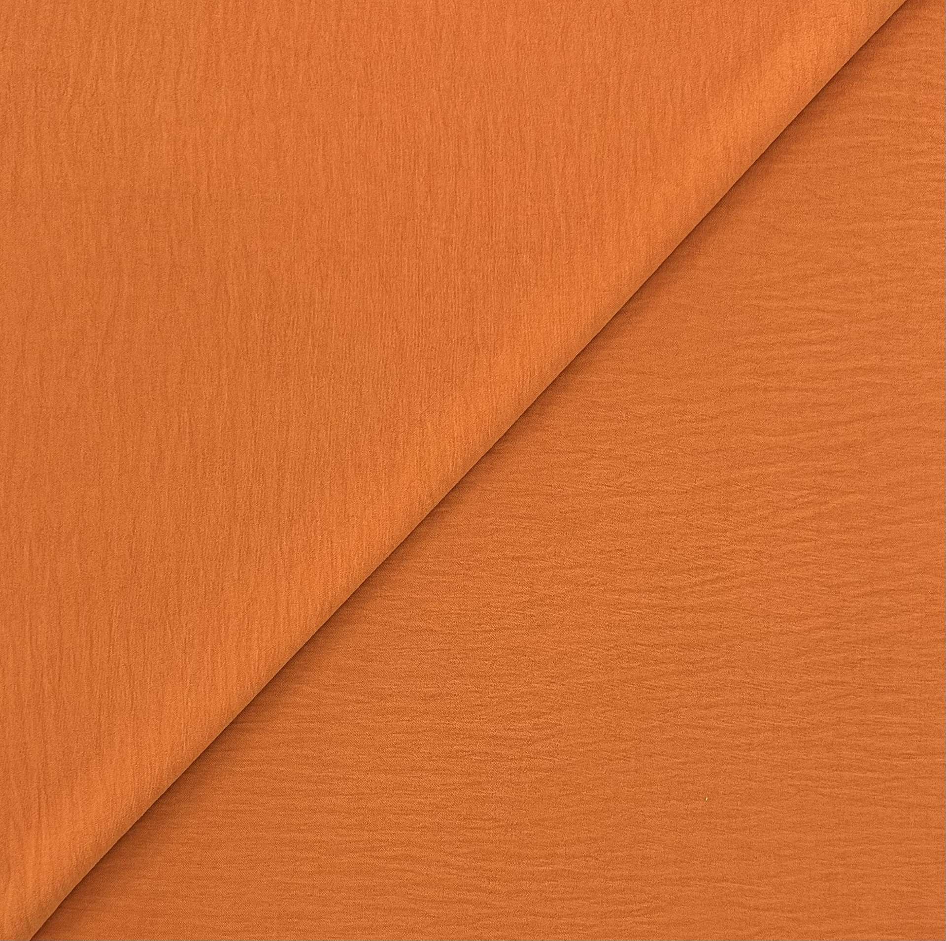 Textured Polyester Georgette in Papaya