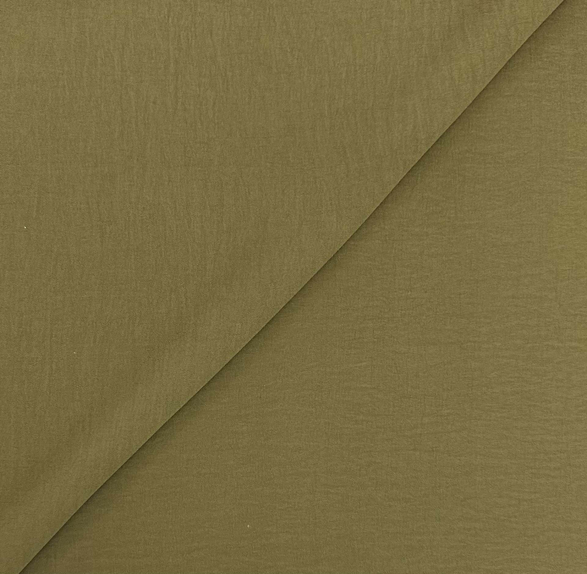 Textured Polyester Georgette in Olive