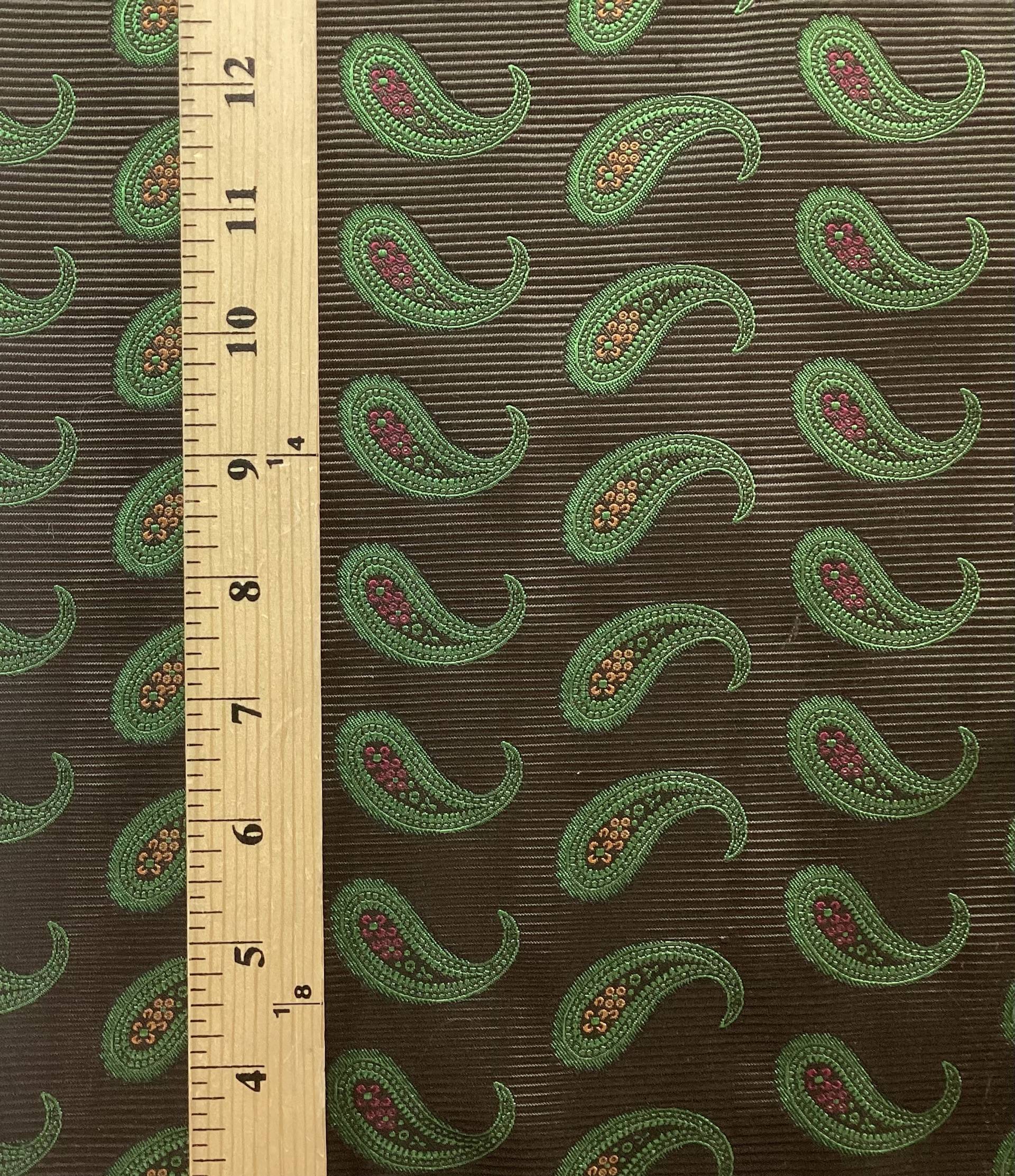 MADE IN ENGLAND 100% SILK BROCADE