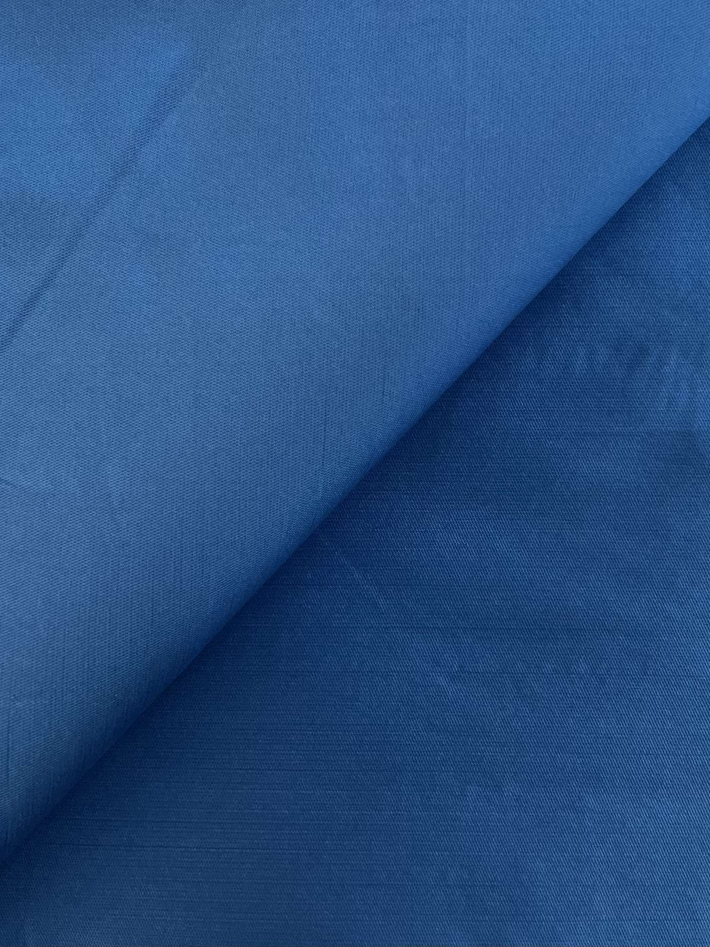 Silk & Polyester Mikado in French Blue