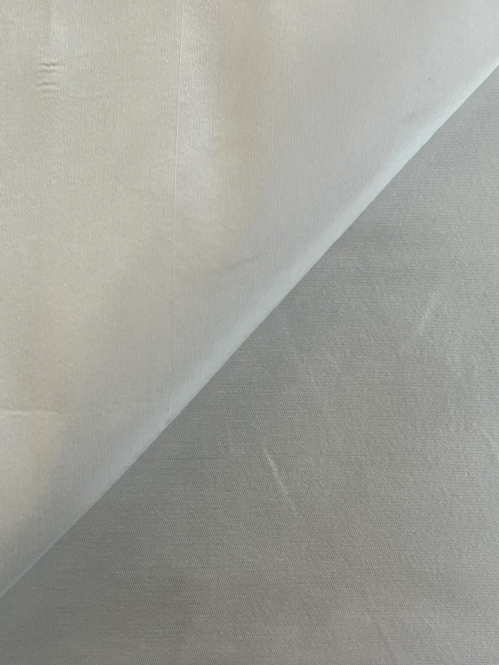 Silk & Polyester Mikado in Off White