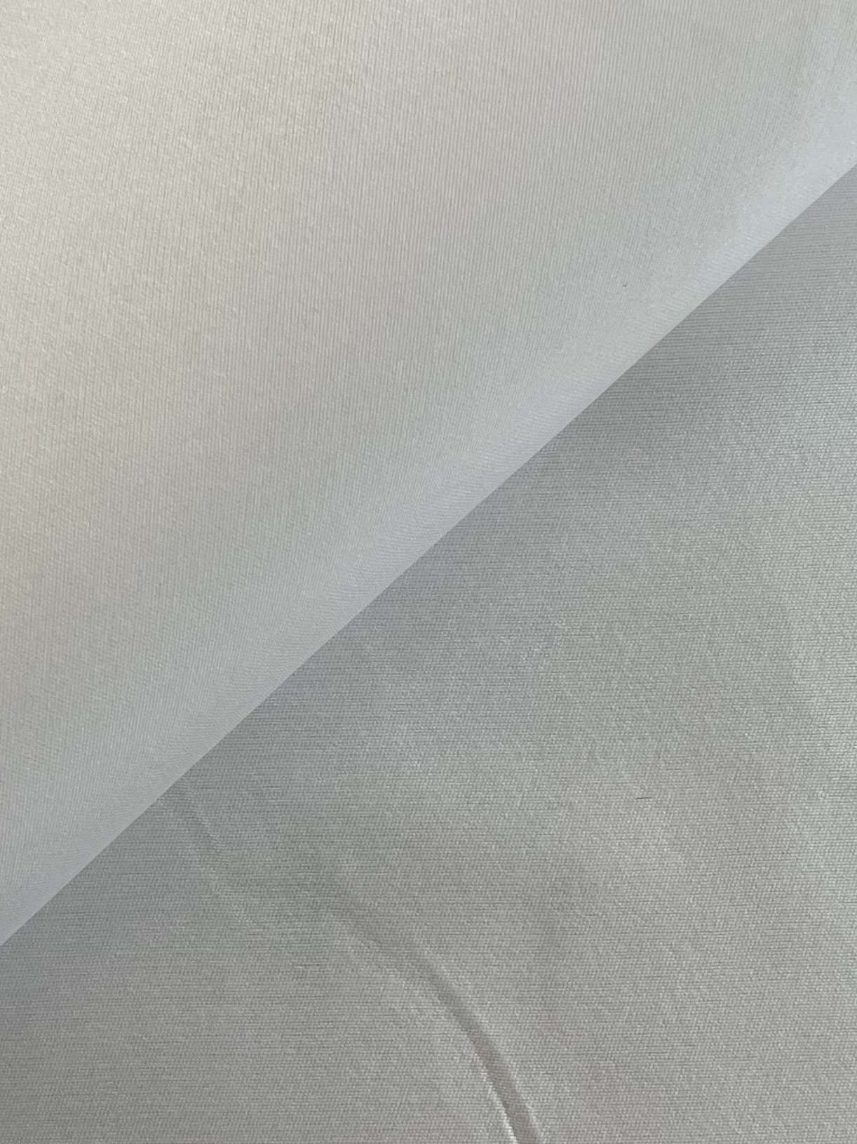 Silk & Polyester Mikado in White