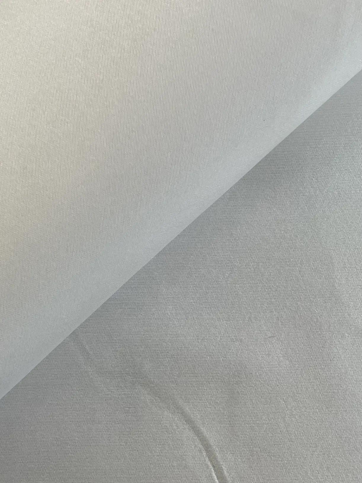 Silk & Polyester Mikado in White