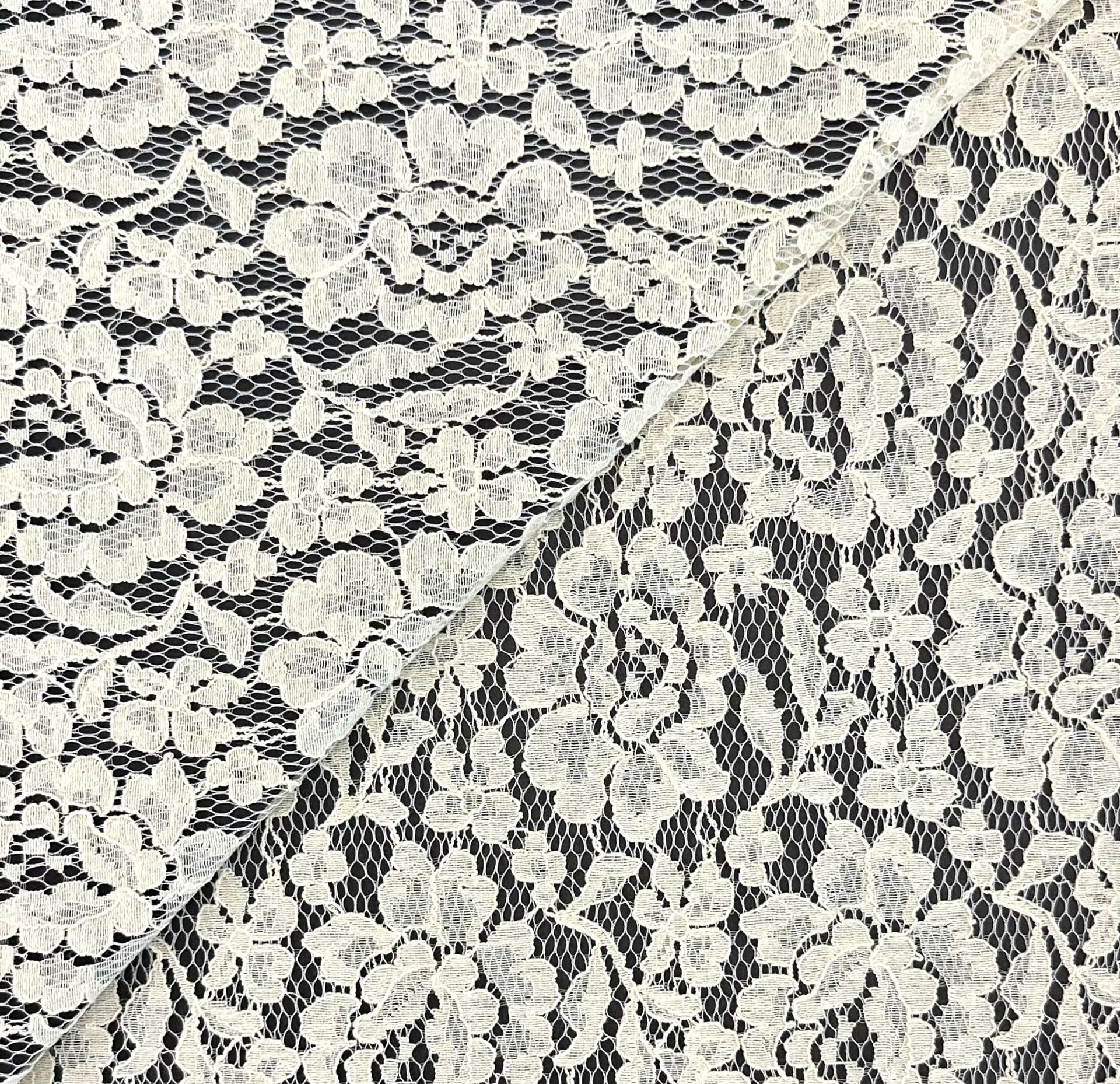 Cotton Blend Lace in Ivory