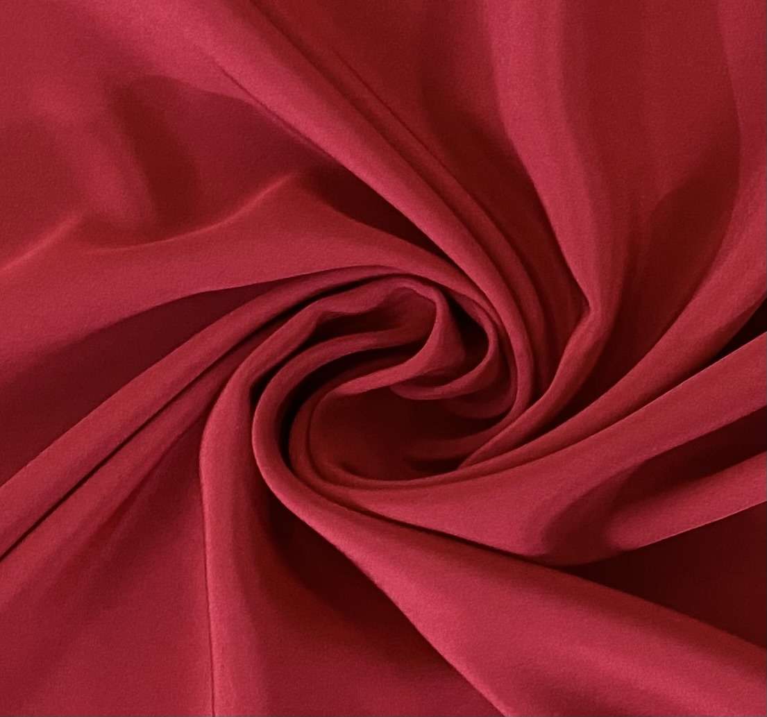 4 Ply Silk Crepe in Ruby Red