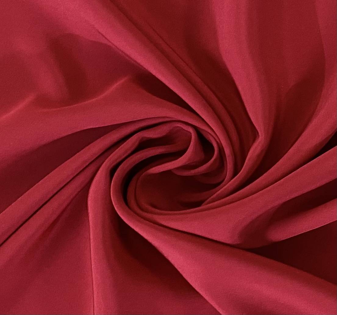4 Ply Silk Crepe in Ruby Red