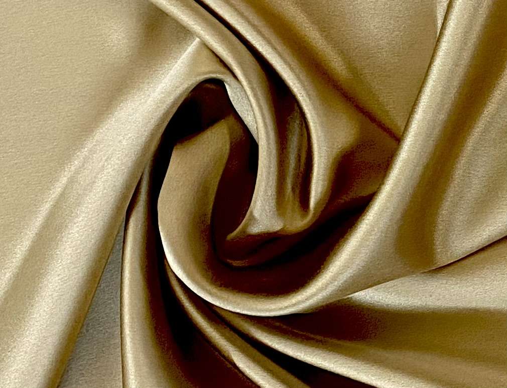 Silk Crepe Satin in Coffee
