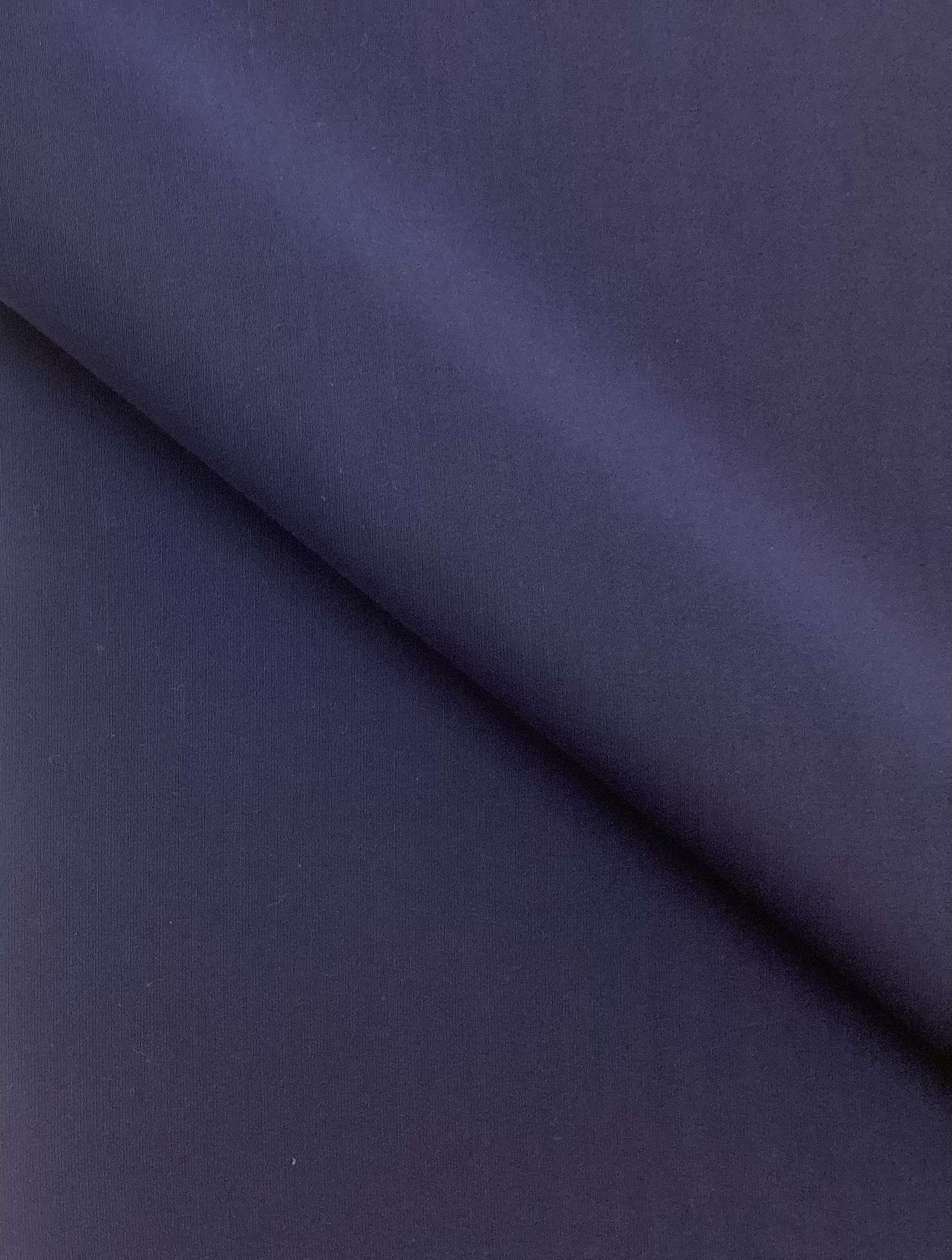 Made In Italy Couture Silk & Wool Crepe In Navy
