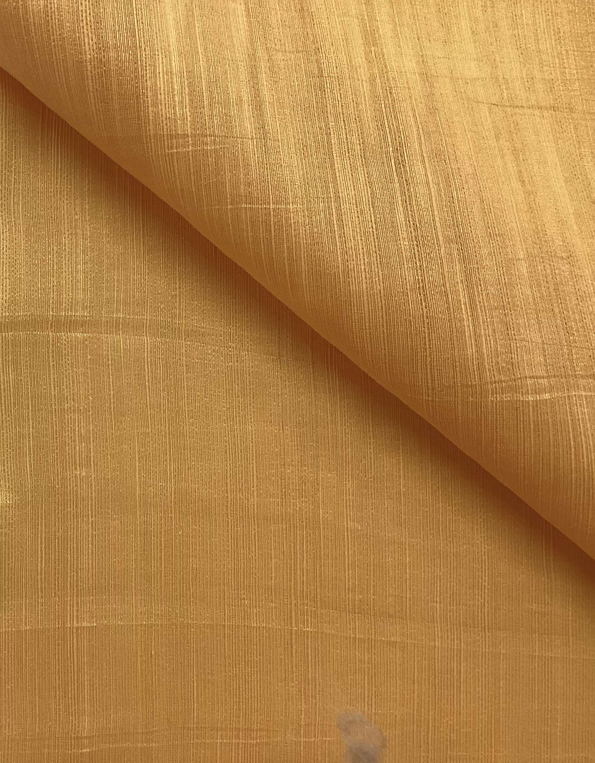 Imported Silk & linen Shantung In Mango