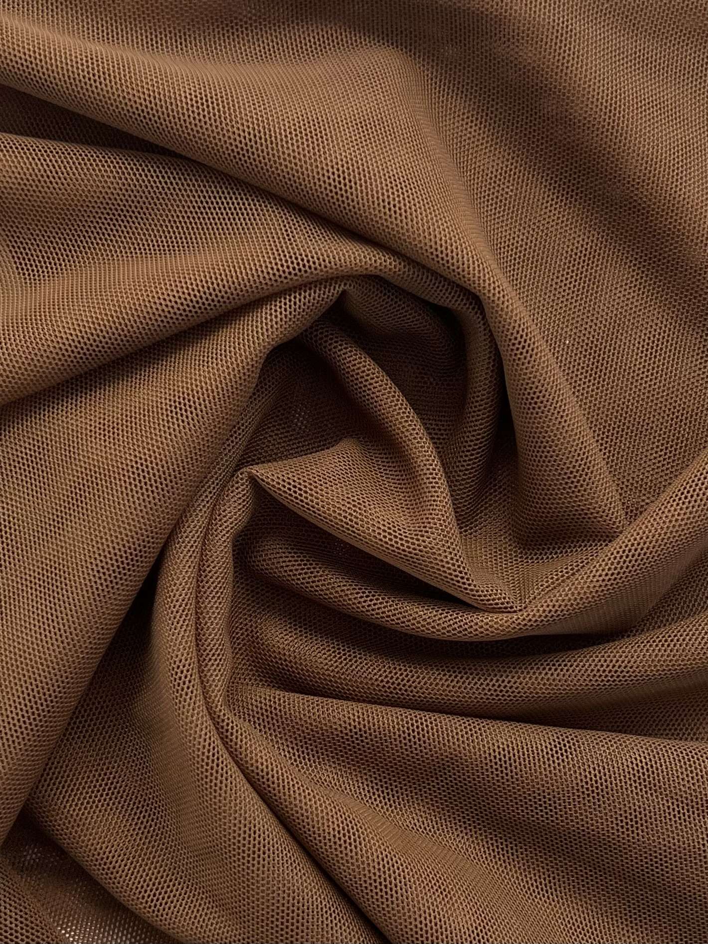 Stretch Tulle in Cocoa