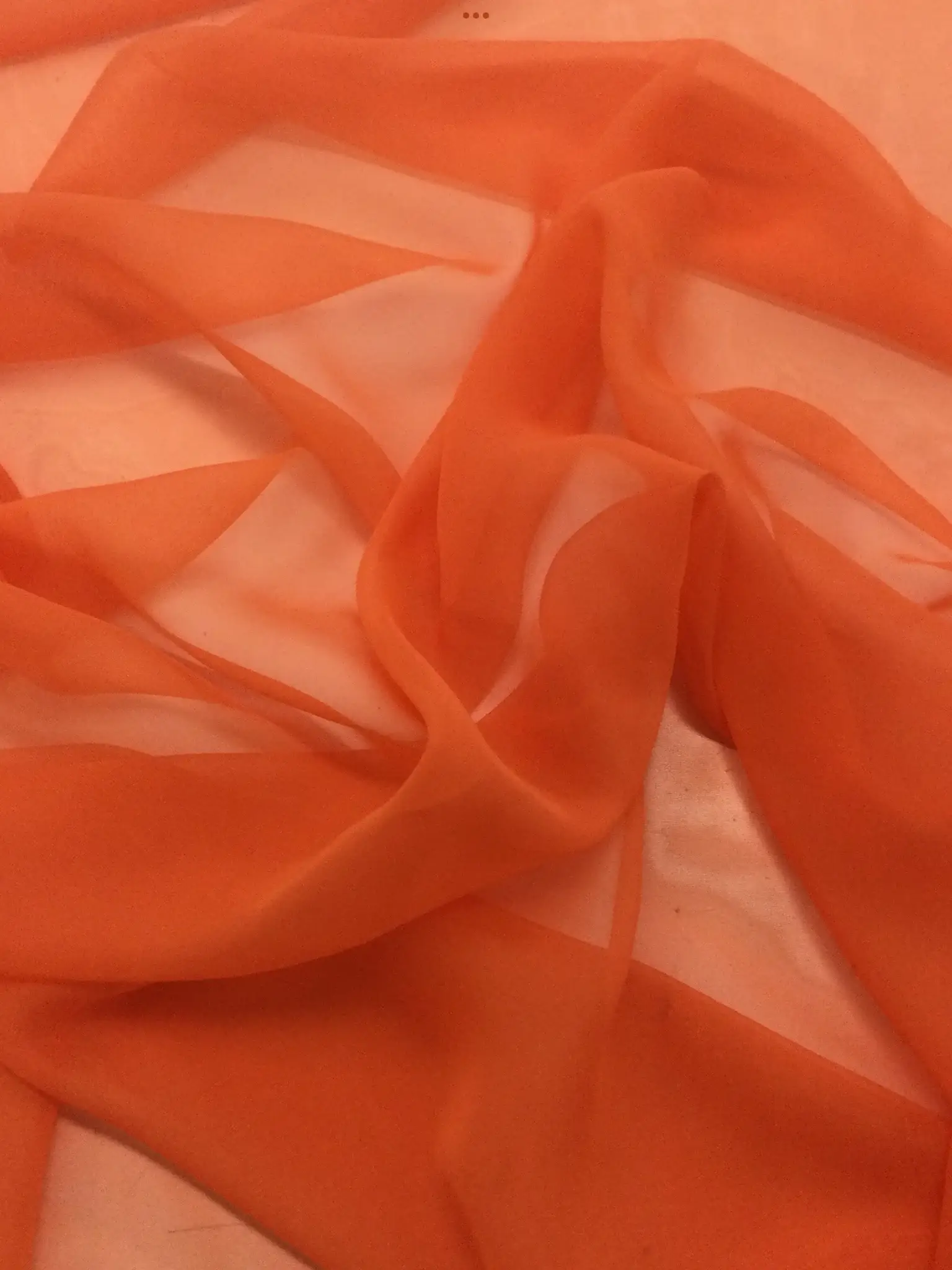 Polyester Chiffon in Orange
