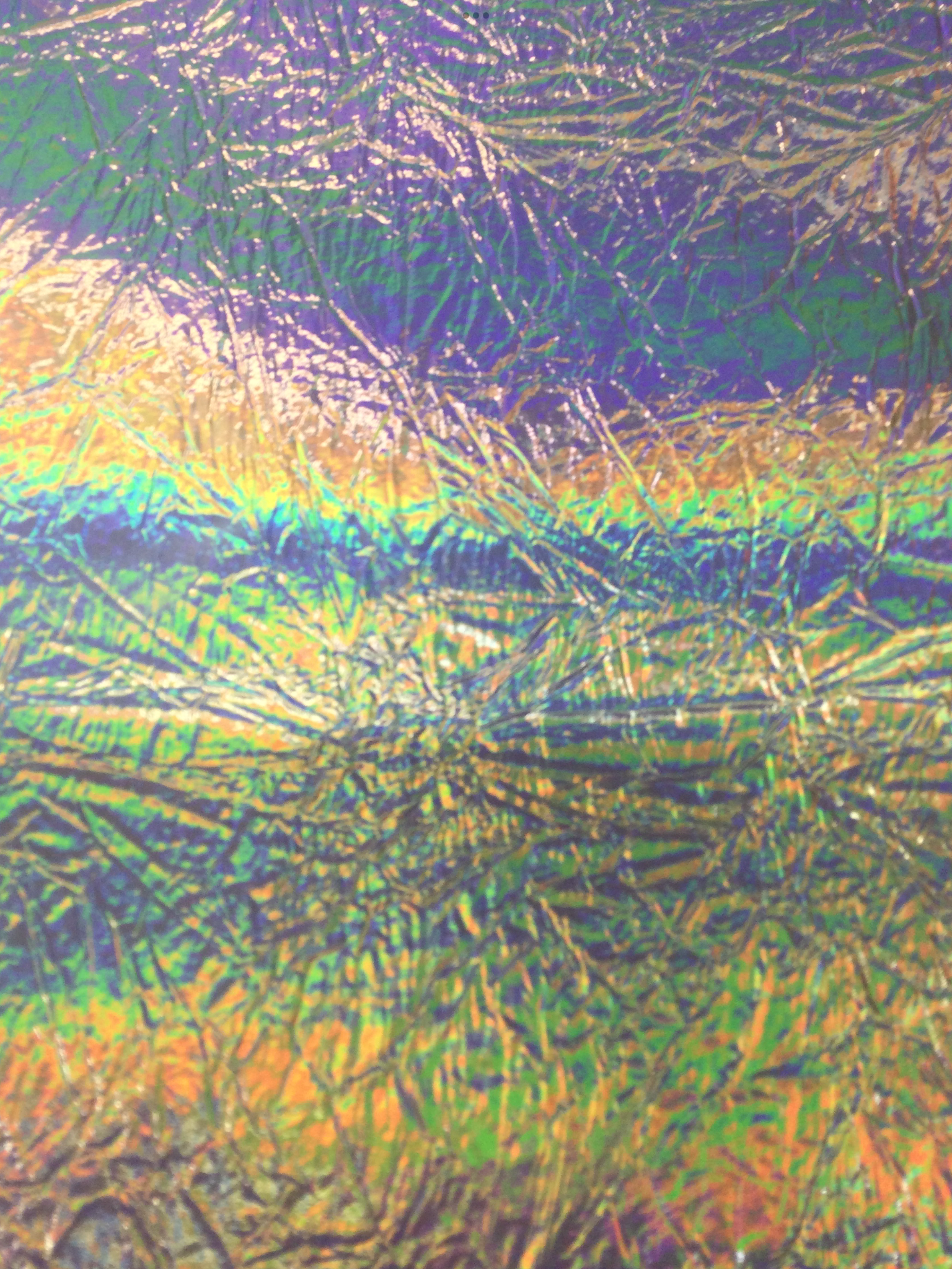 Crinkle Vinyl in Hologram Silver