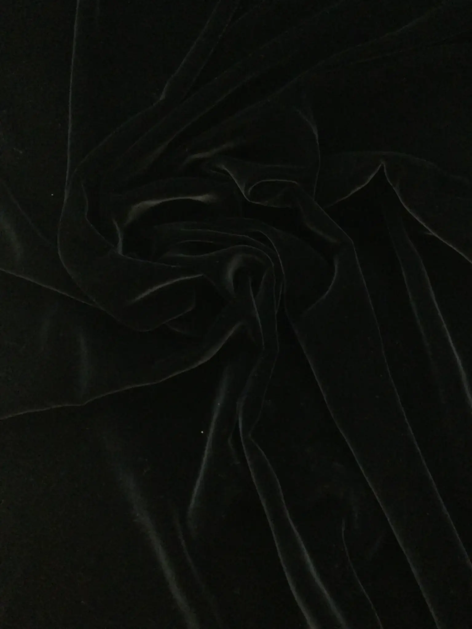 Silk and Rayon Velvet in Black