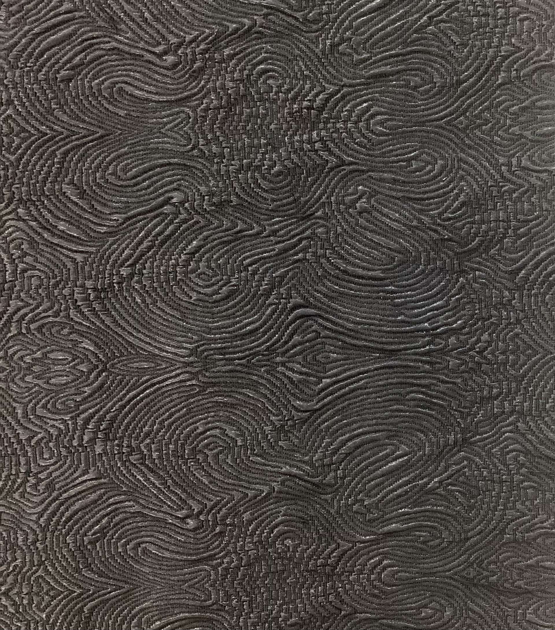 Italian Stretch Cloqué in Lurex Black