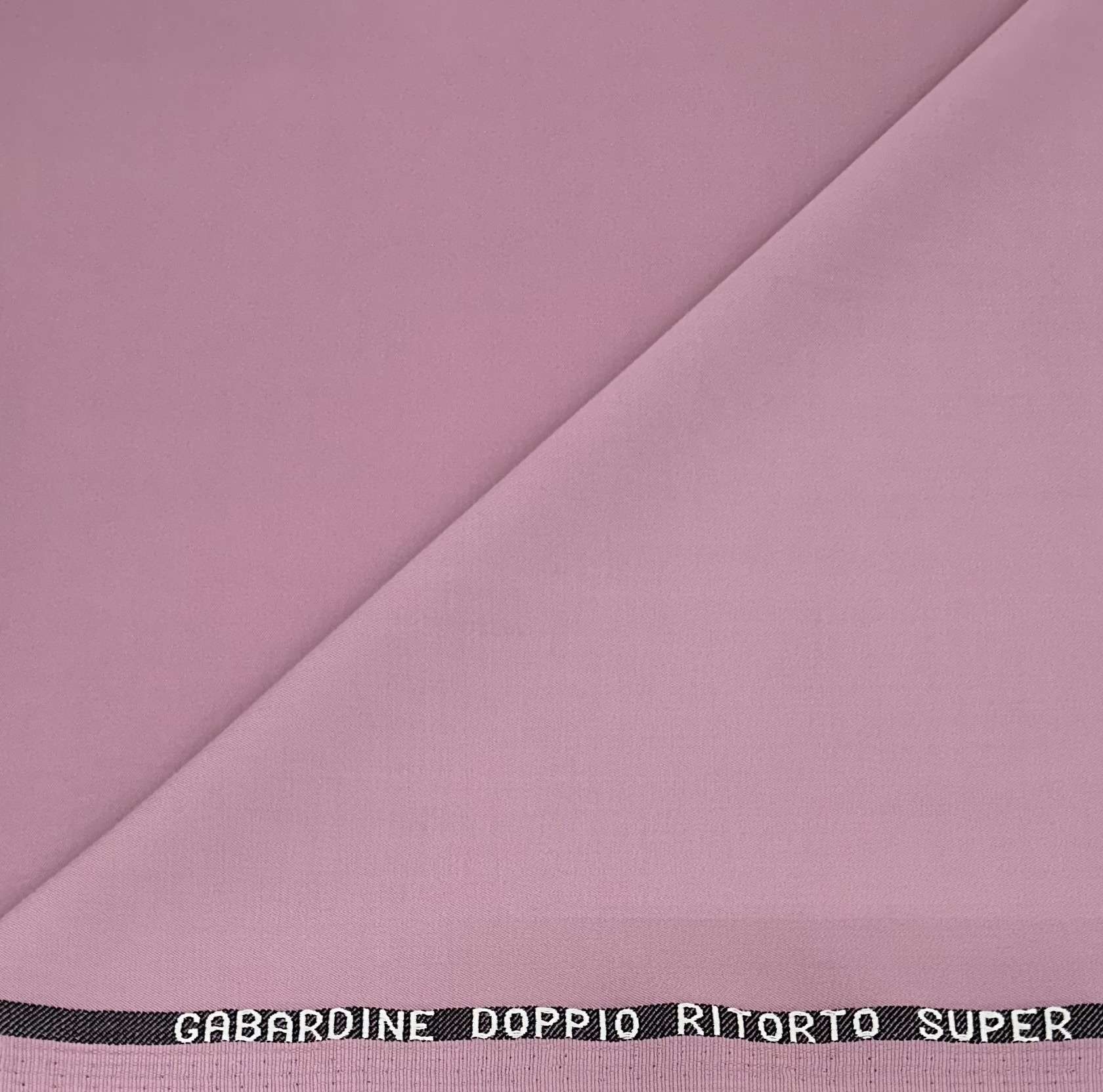 Italian Virgin Wool Gabardine Super 100's in Rosa Antico