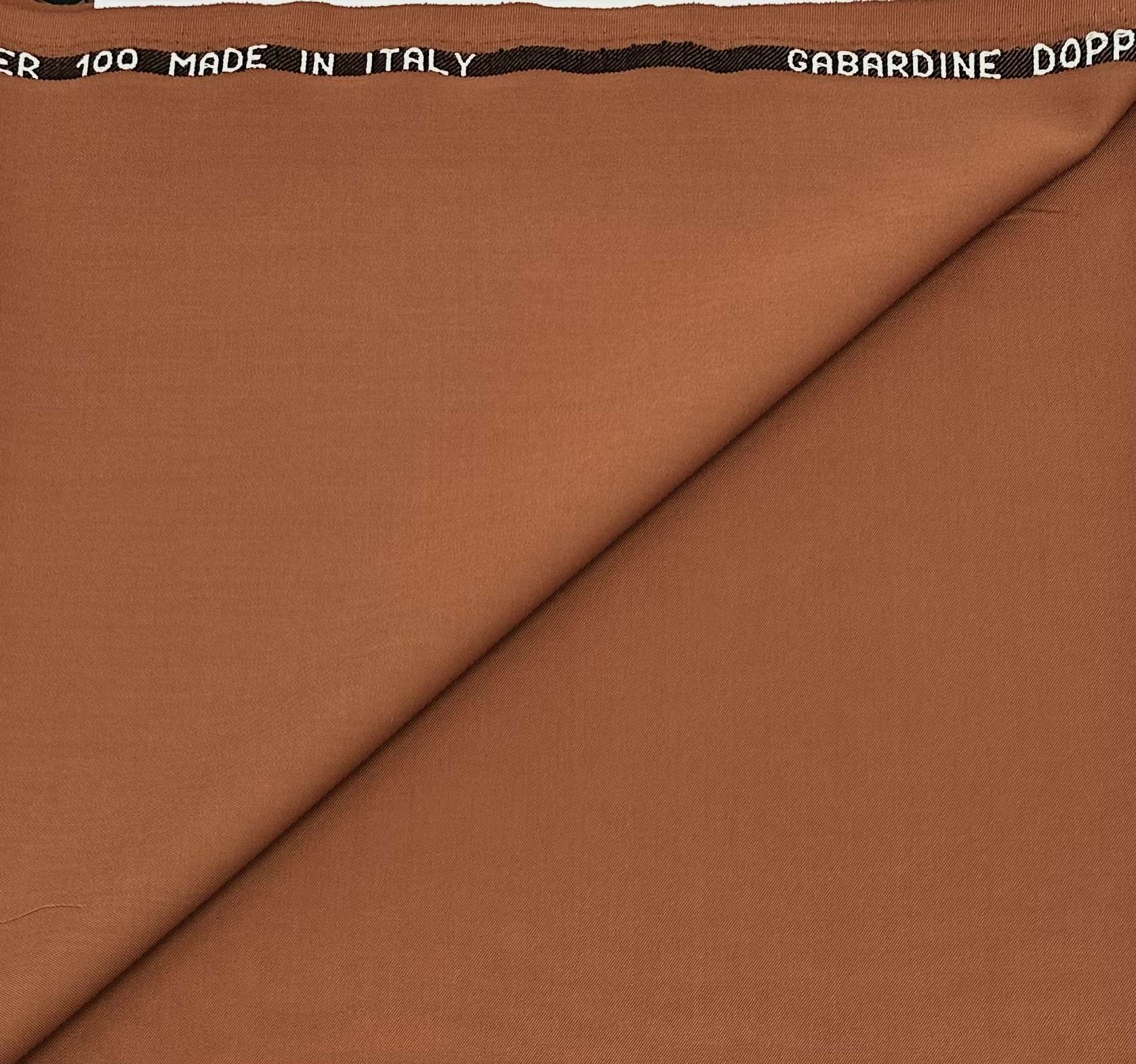 Italian Virgin Wool Gabardine Super 100's in Arancione