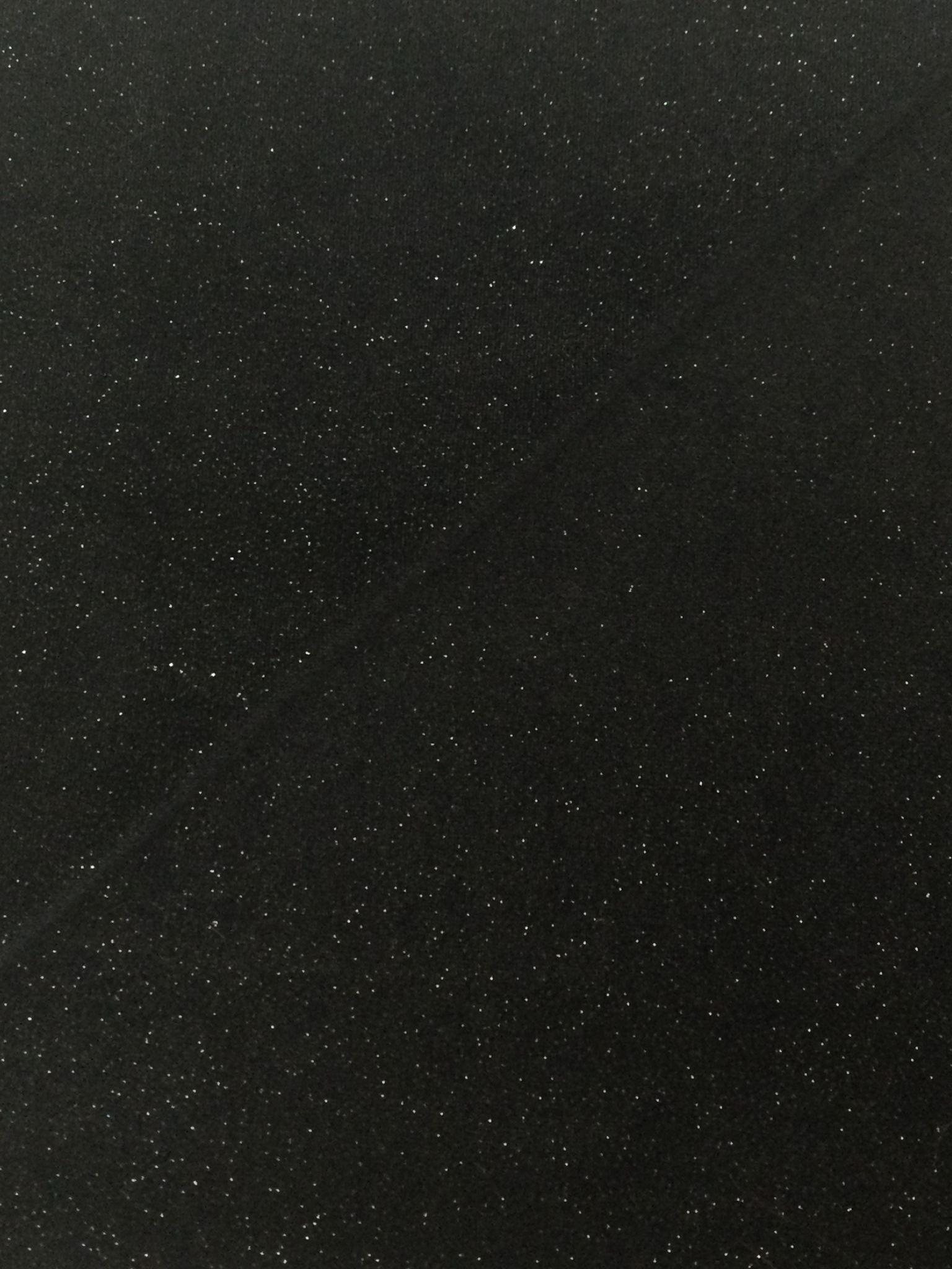 Polyester and Lycra Blend Stretch Glitter Velvet in Black