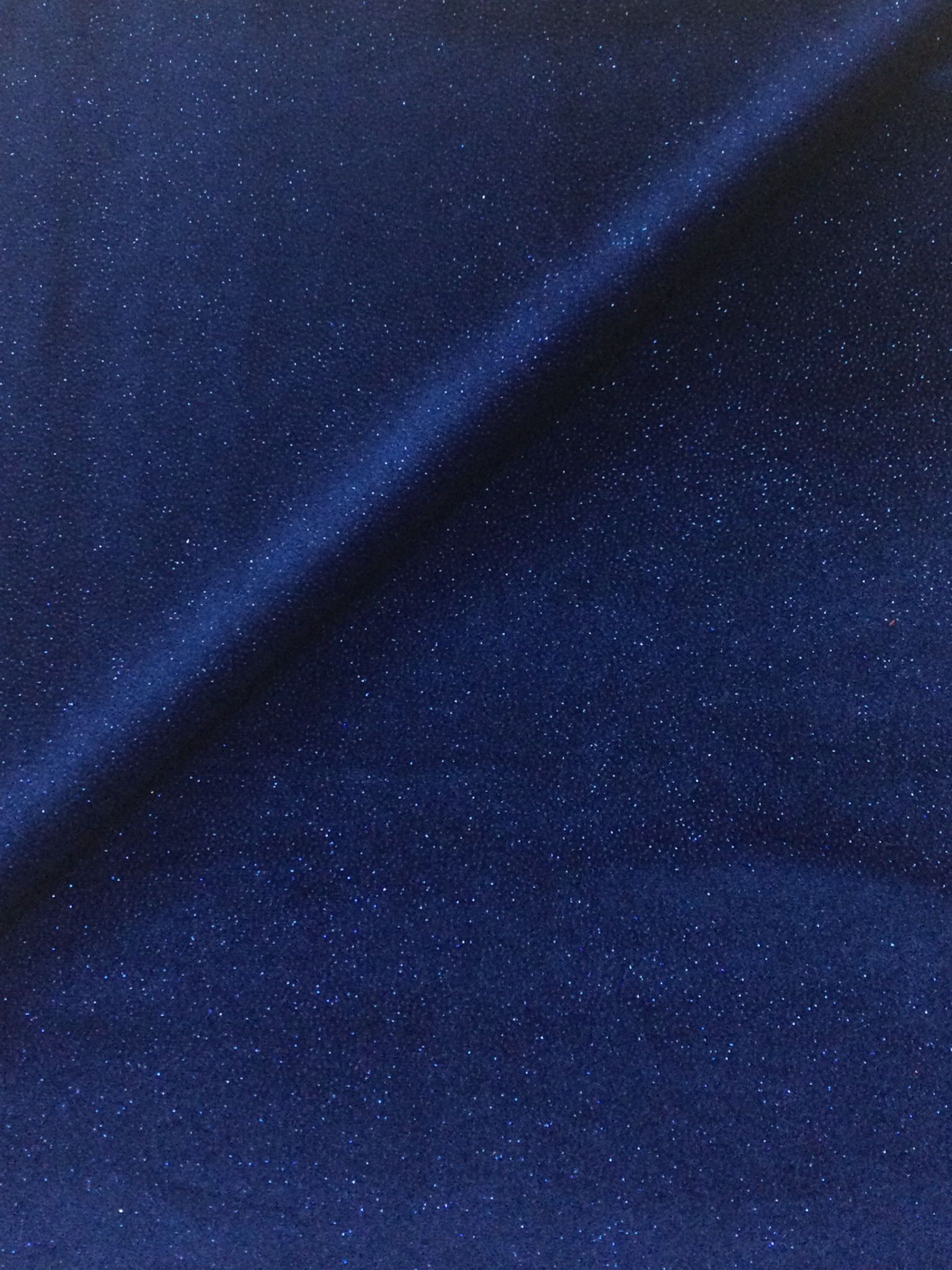Polyester and Lycra Blend Stretch Glitter Velvet in Royal