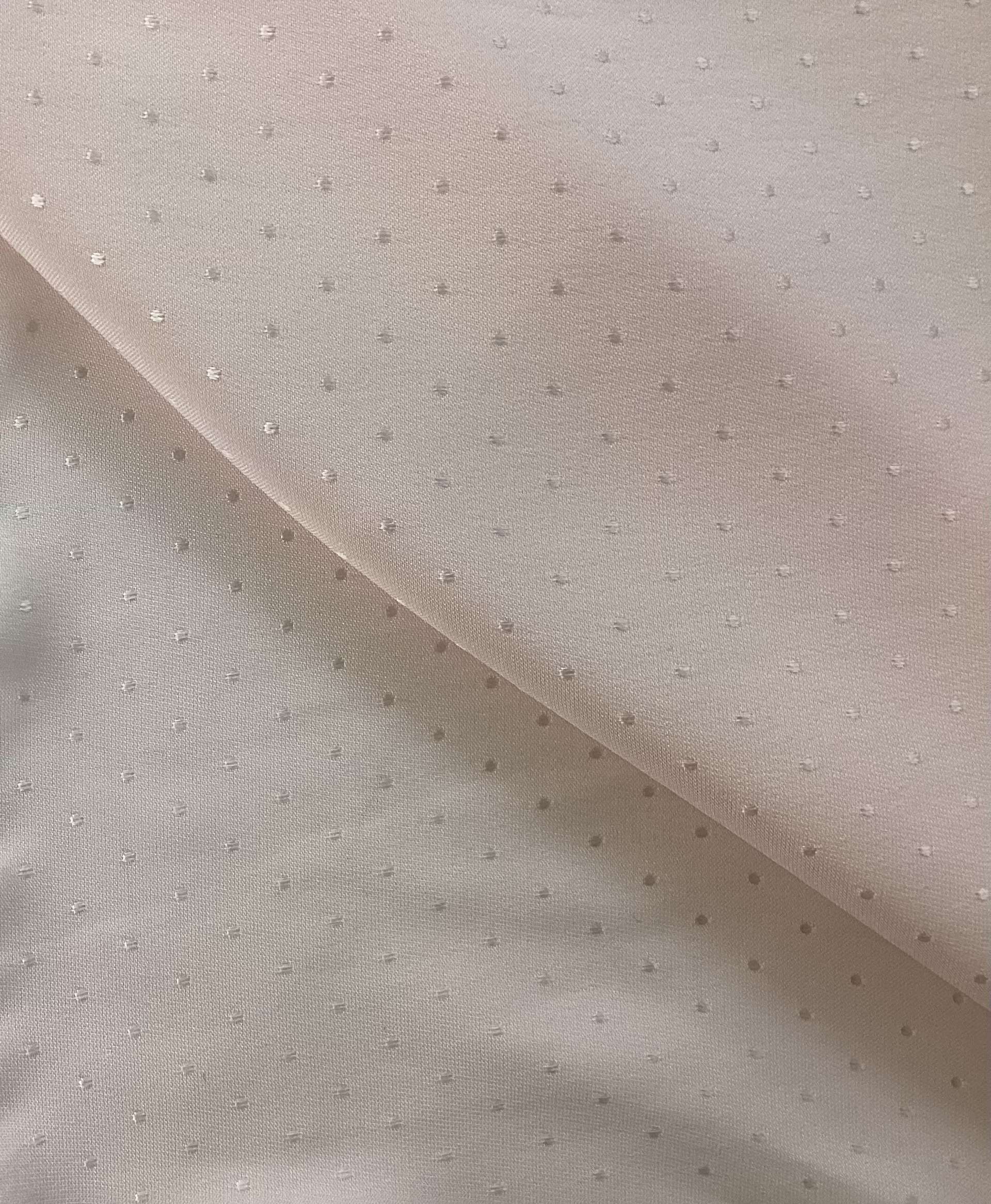 Viscose Dotted Jacquards in Blush Pink