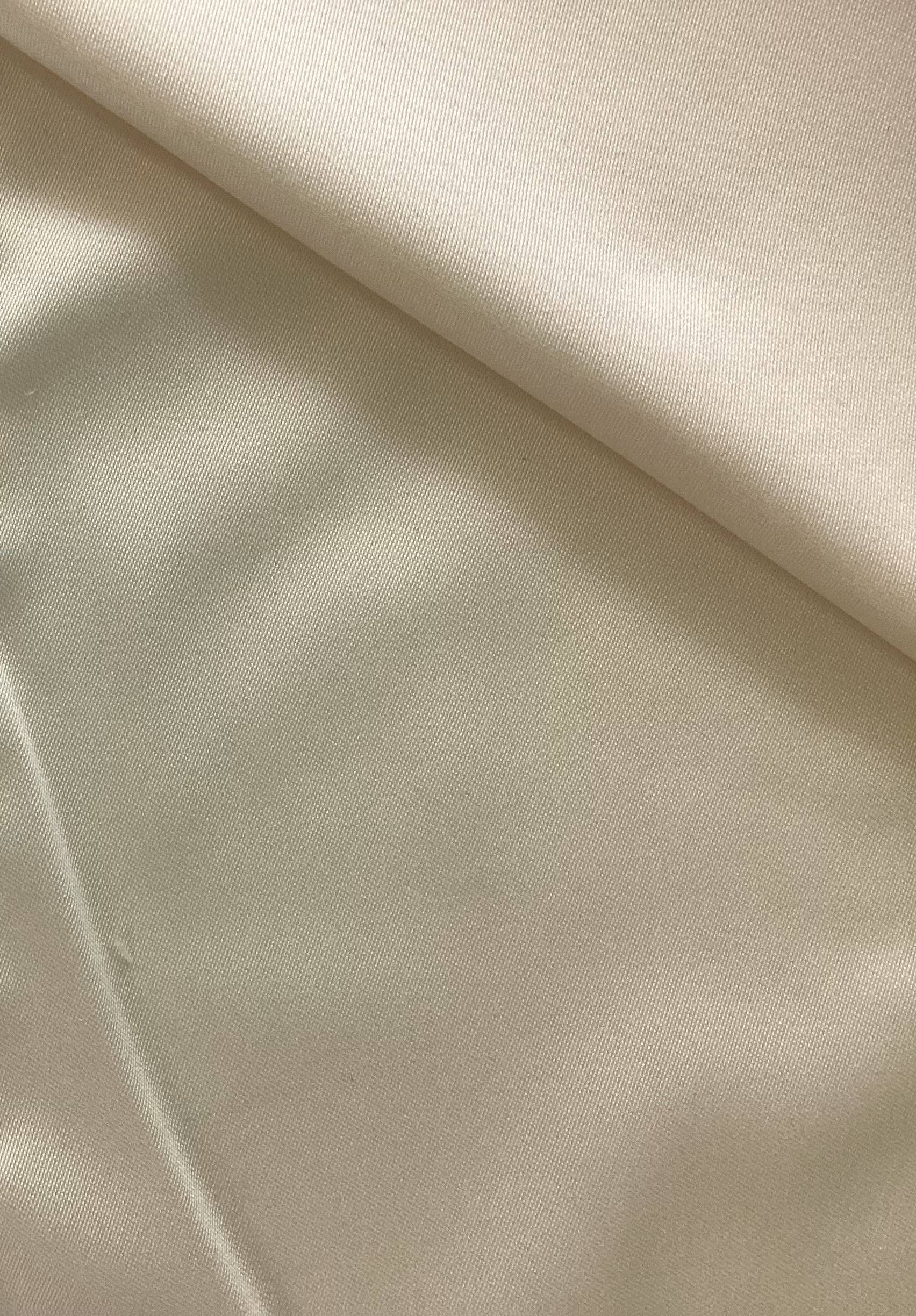 Stretch Polyester Charmeuse in Calla Lily