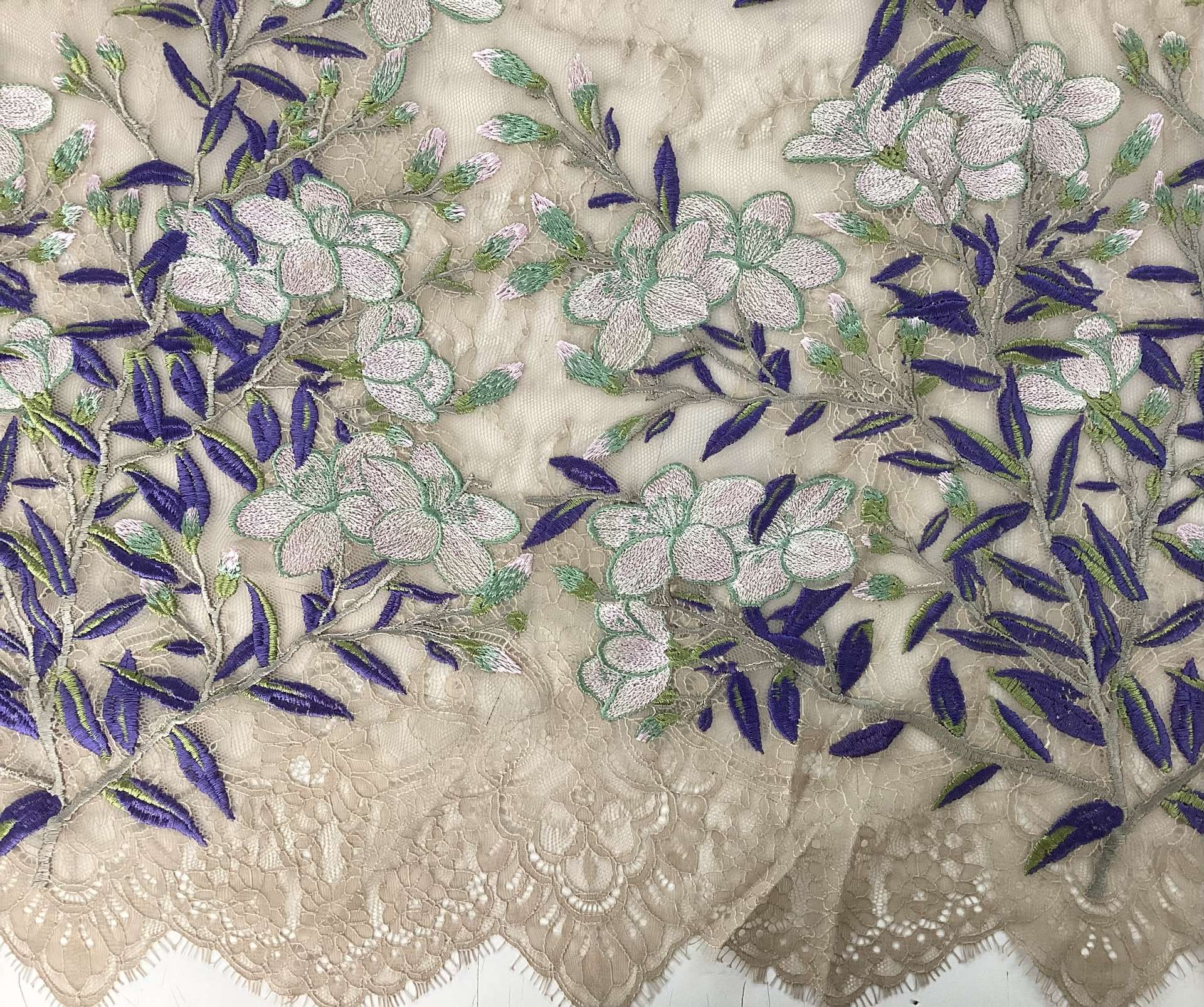 Embroidered Chantilly Lace