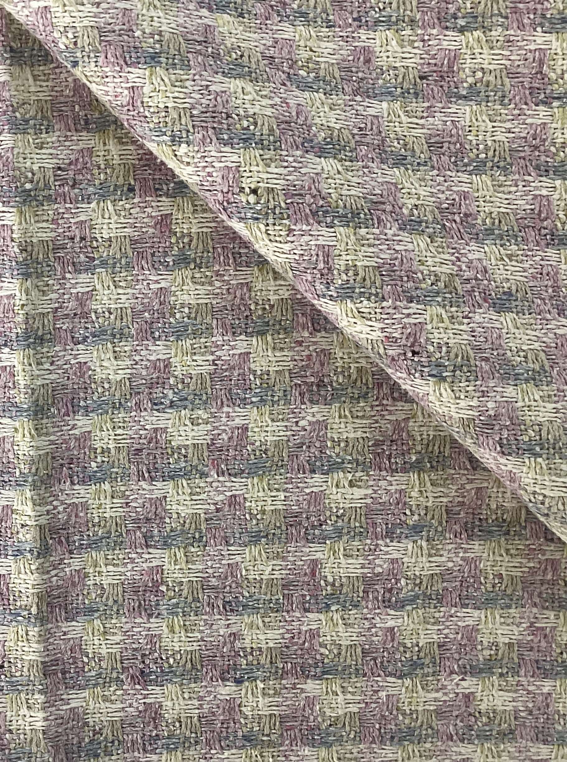 Raw Silk Tweed In Hydrangea