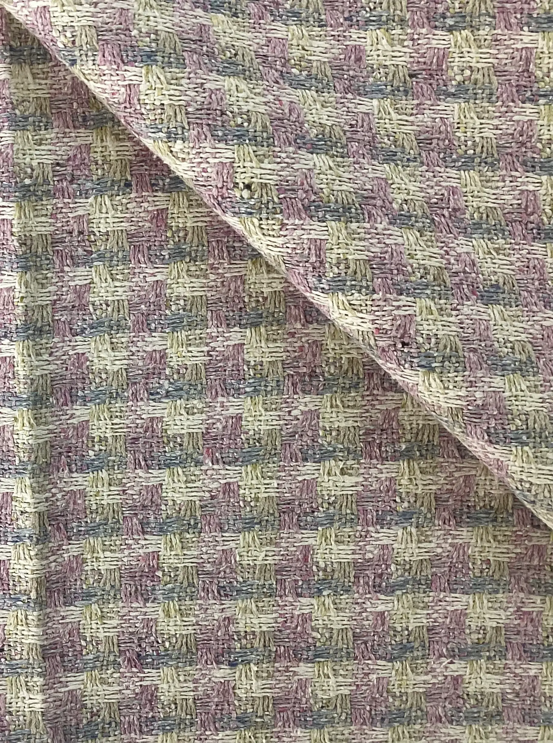 Raw Silk Tweed In Hydrangea