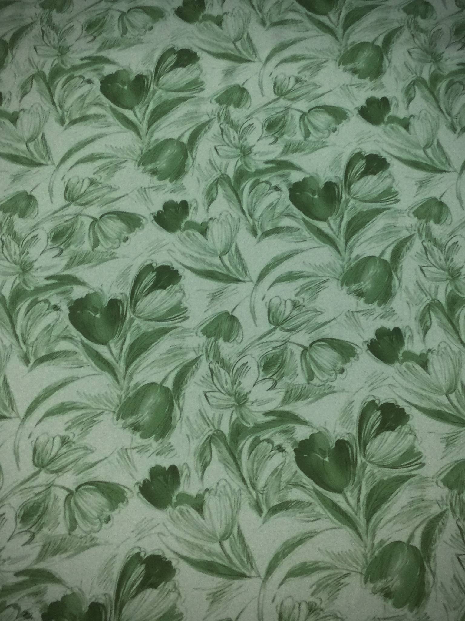 Italian Floral Printed Silk Satin Chiffon