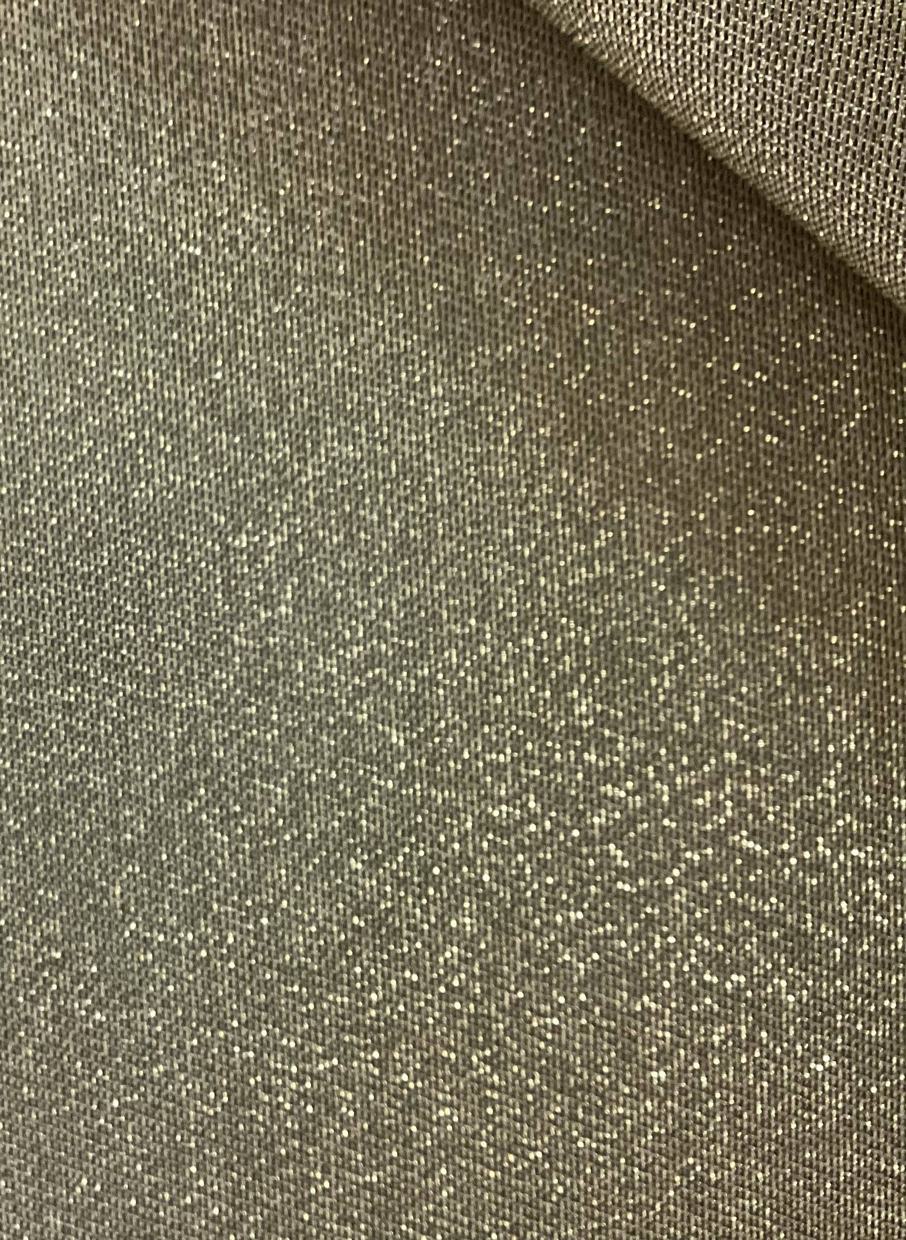 Iridescent Polyester Lame in Black/Gold
