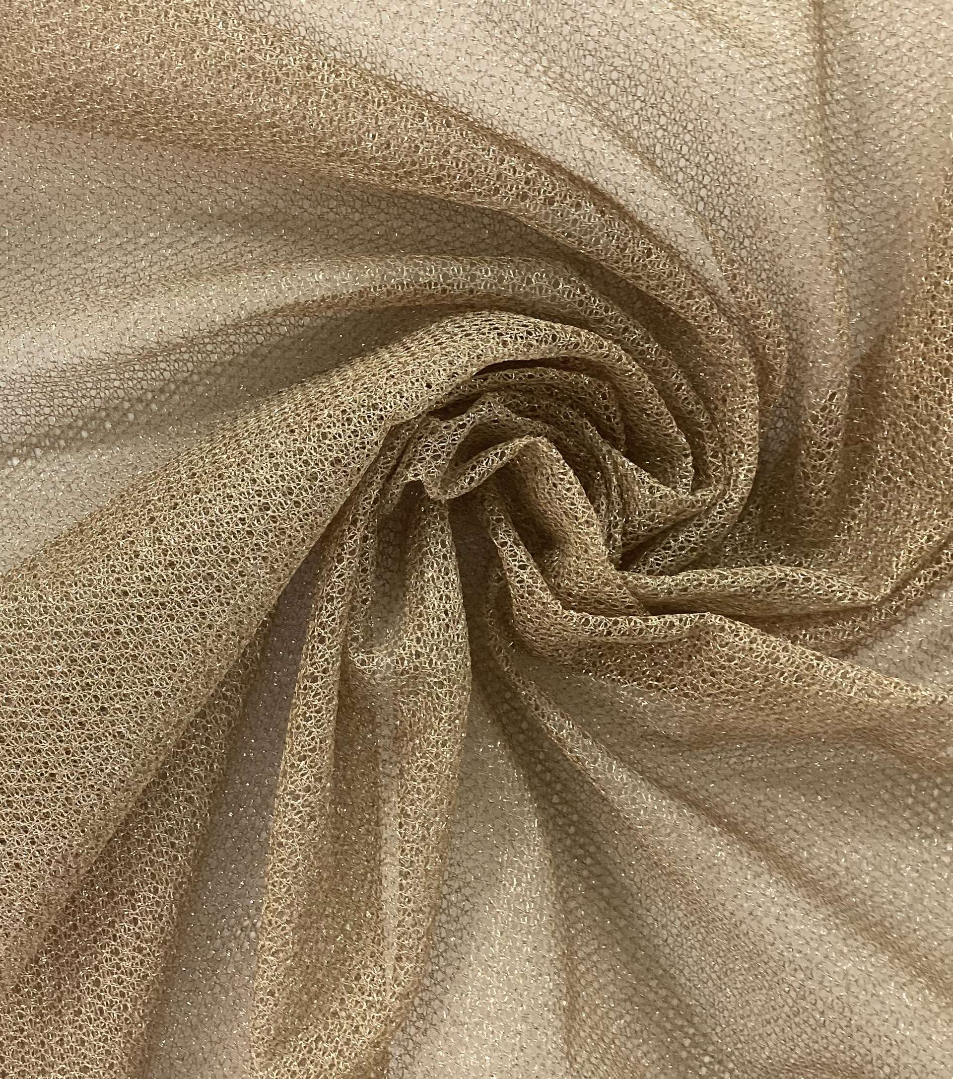 Metallic Mesh in Metallic Gold