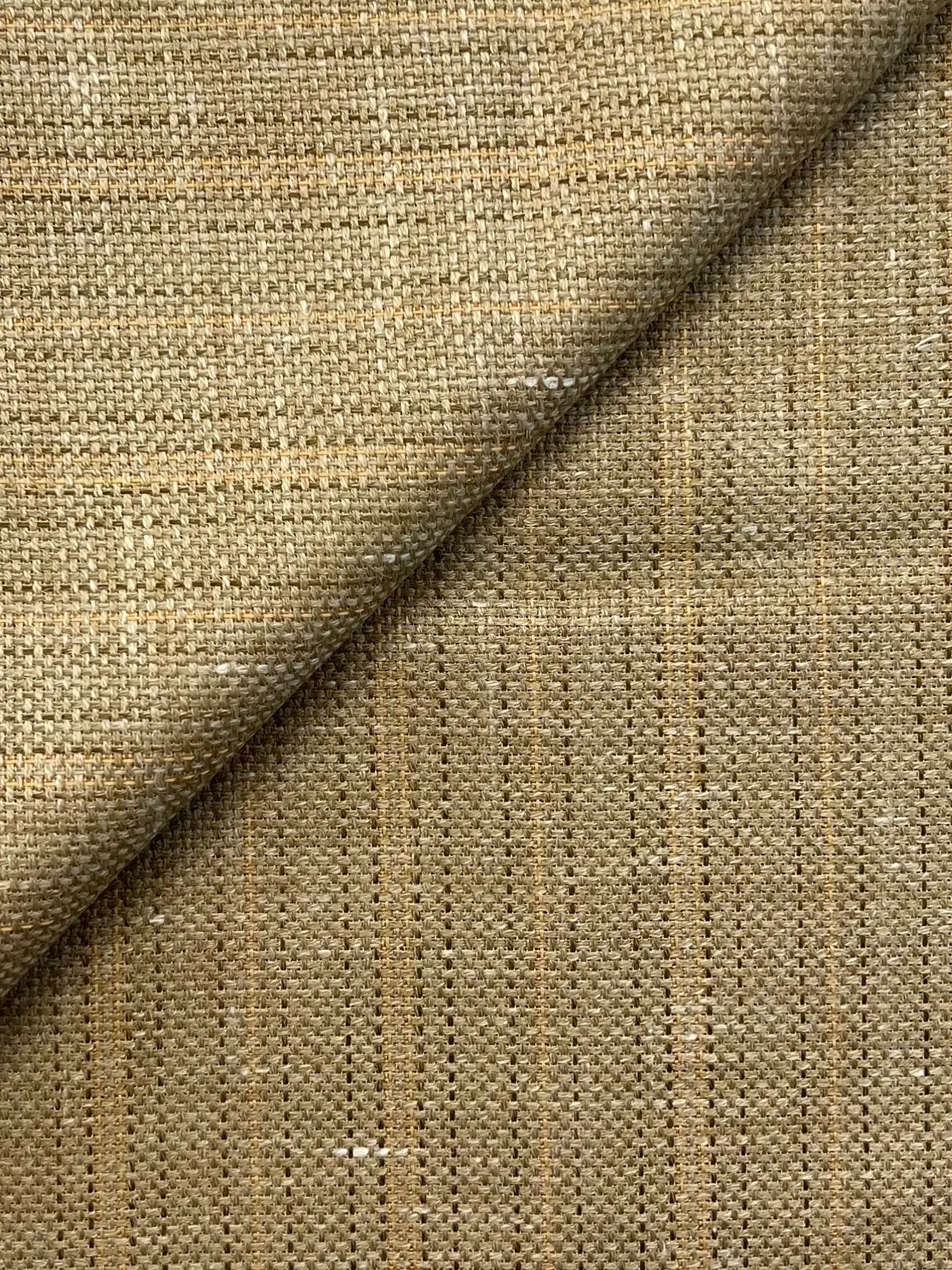 Vintage Silk Linen Stripe Suiting