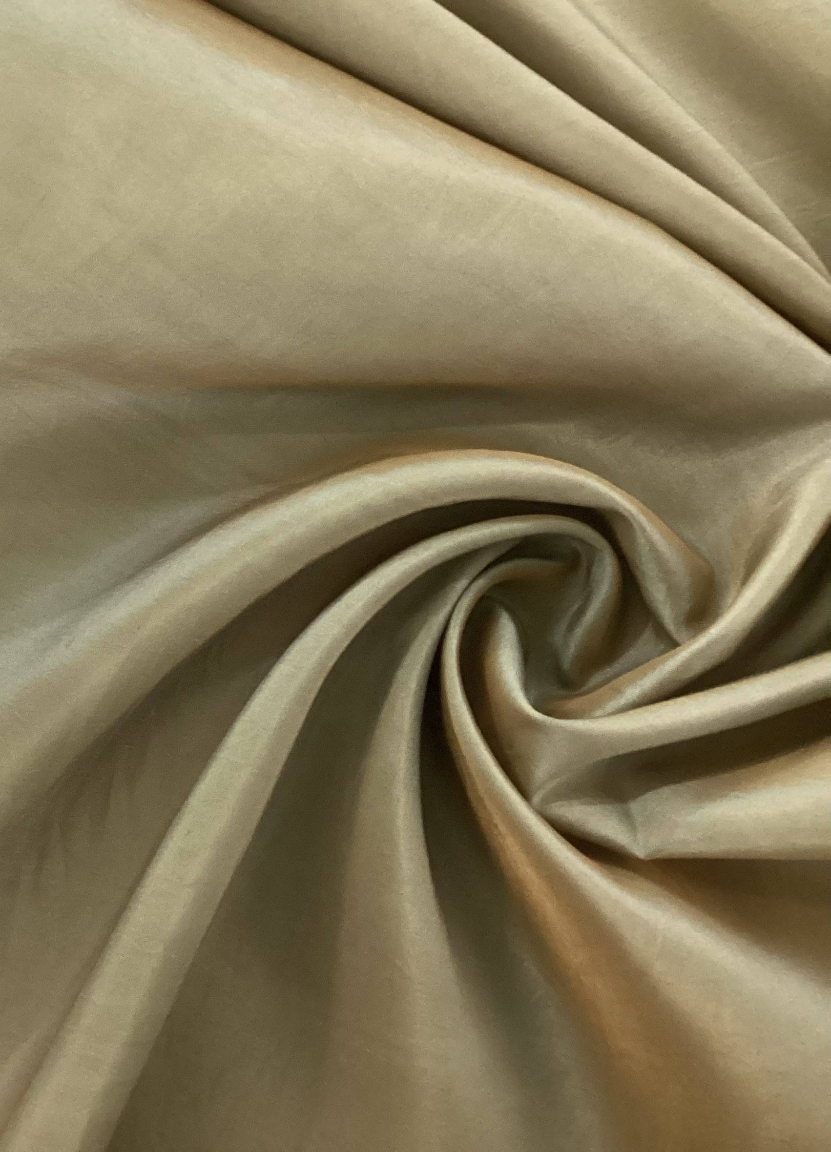 Two Tone Nylon and Polyester Blend Taffeta in Carmel and Turquoise