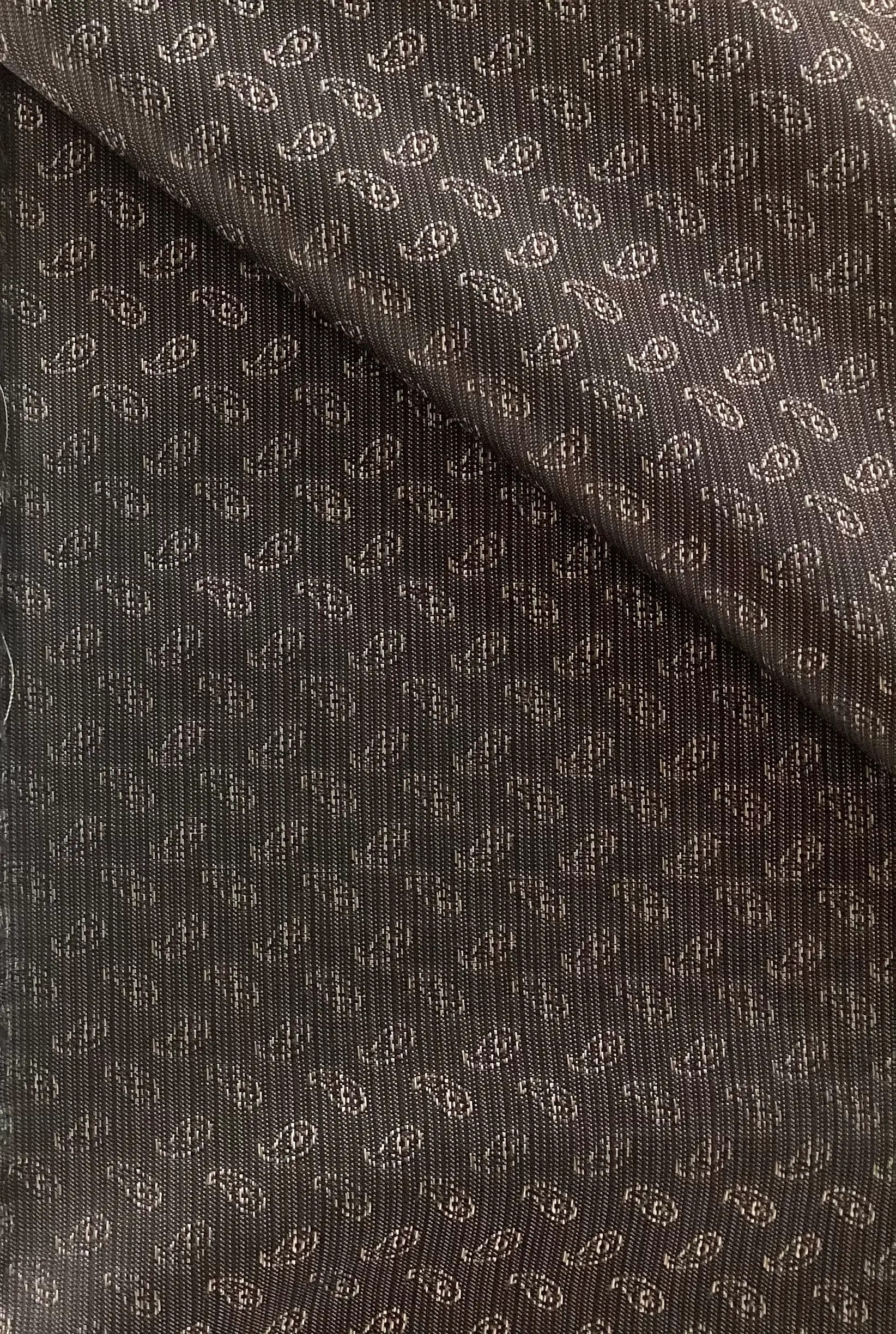 Novelty Rayon Bemberg Lining in Dark Taupe Grey