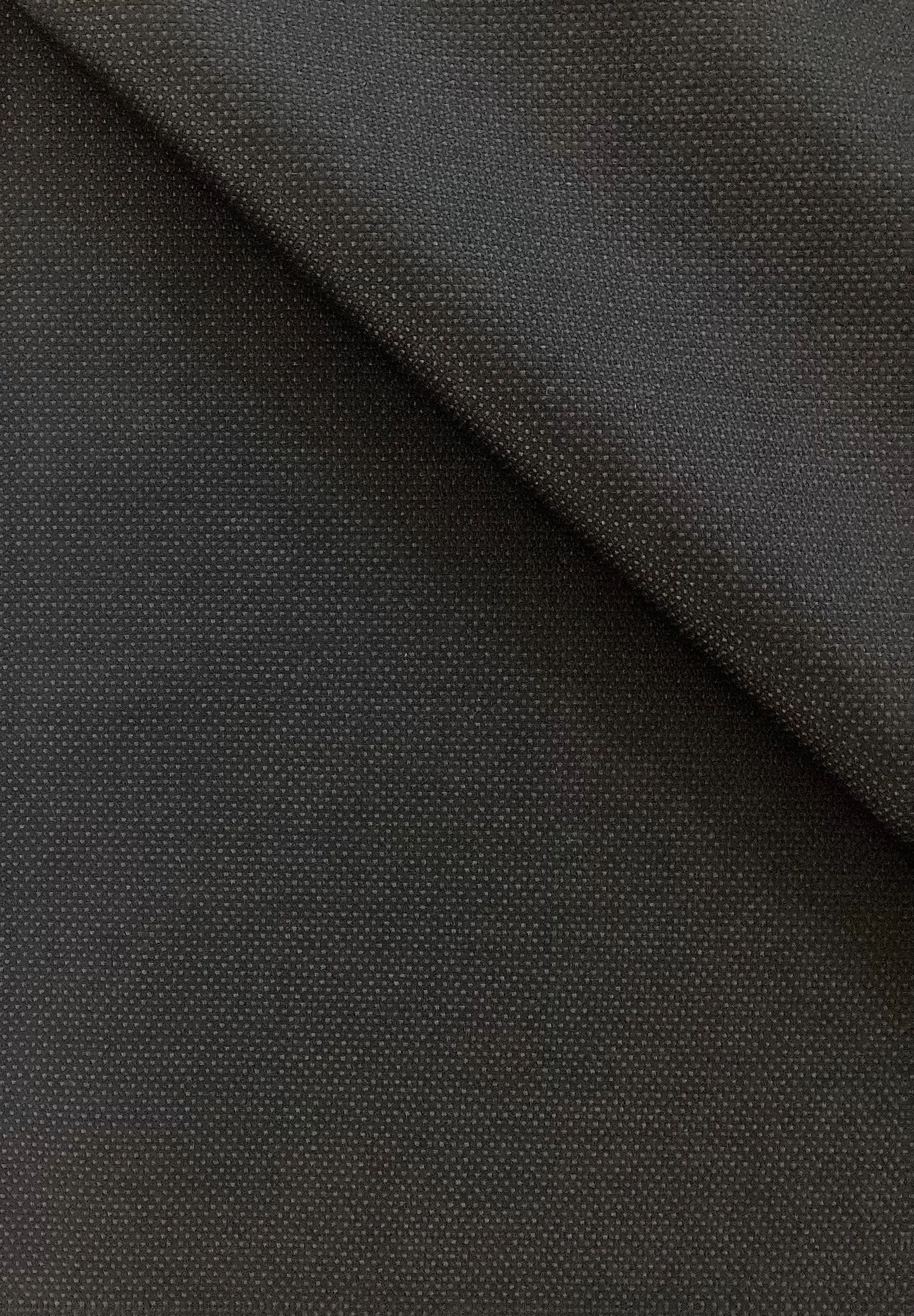 Made in Italy Guabello 100% Wool Super 130's In Jet Black
