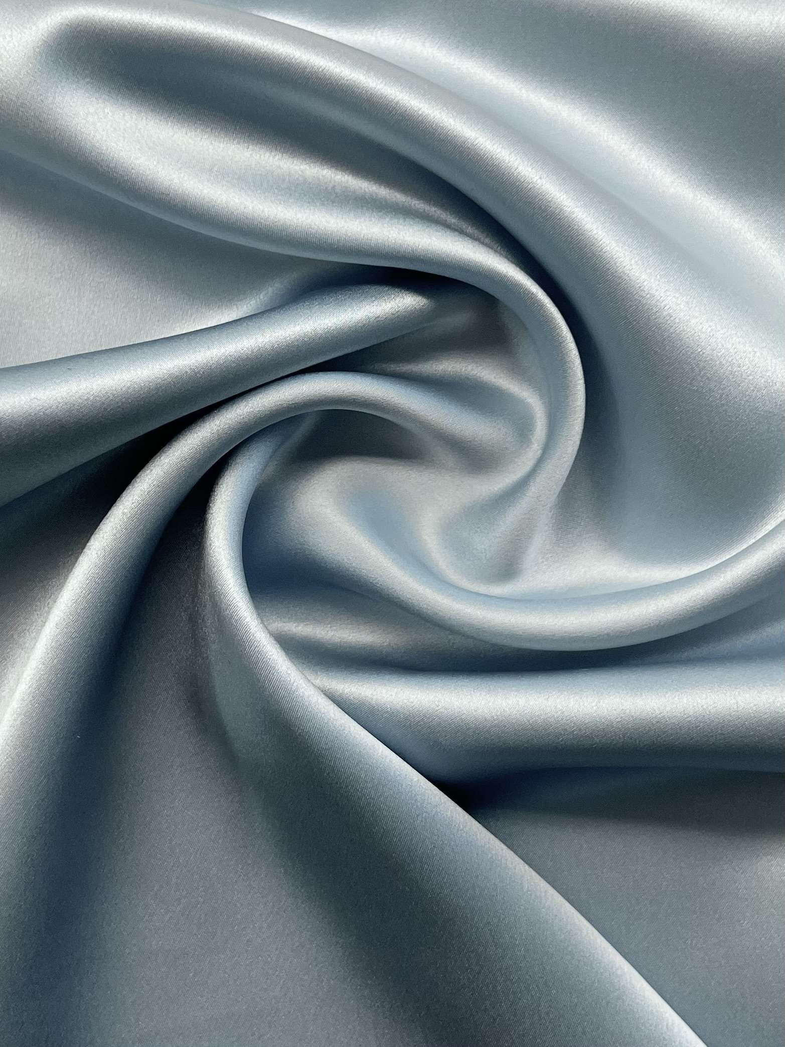 Silk Charmeuse in Icy Clouds