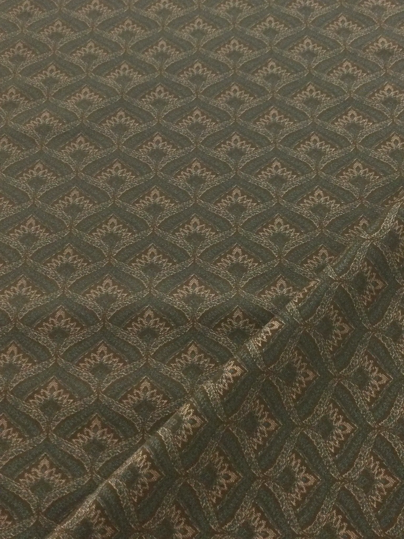 Super 110's Australian Wool Rayon Jacquard Suiting inBrown/Teal