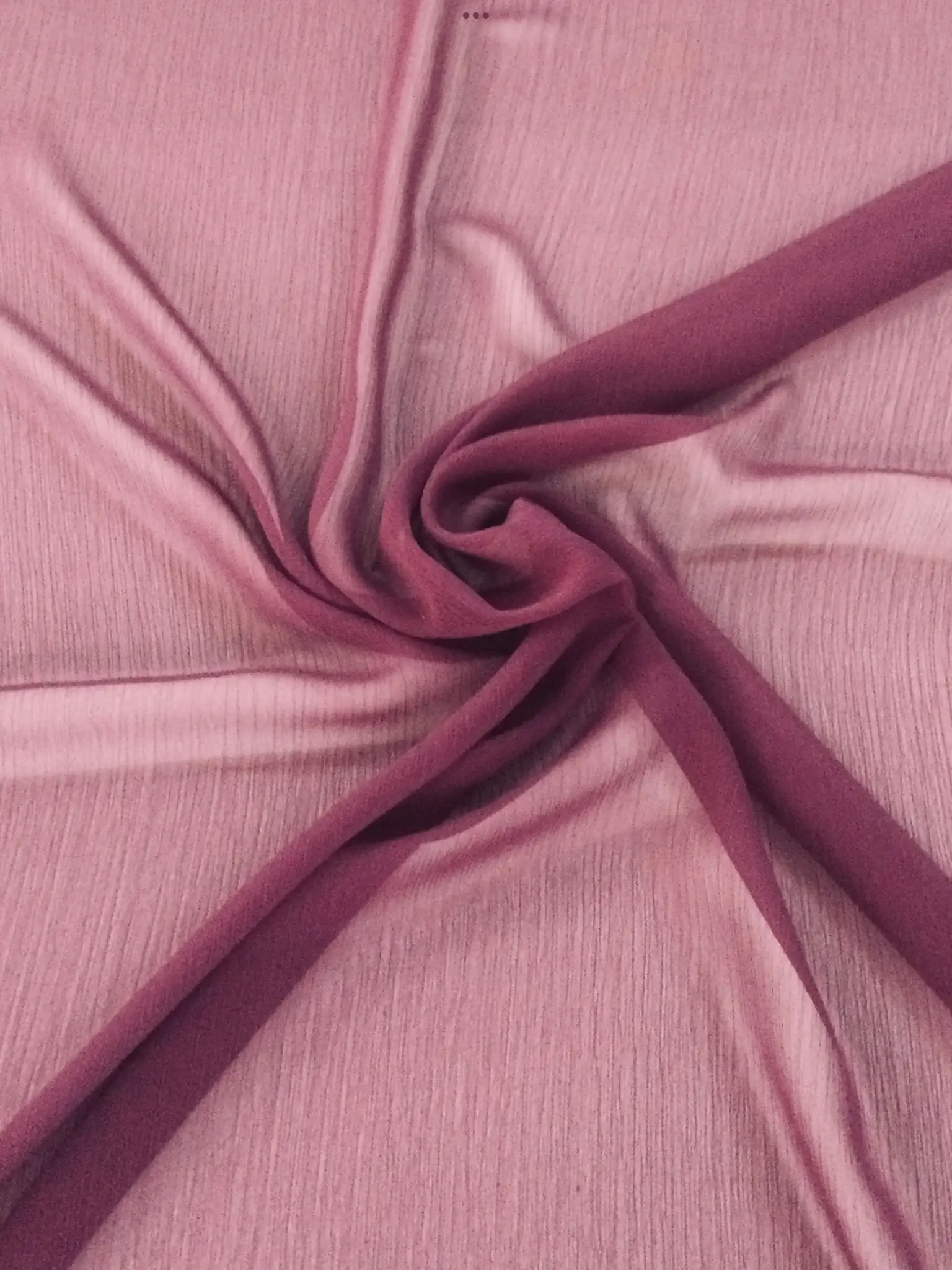 100% Polyester Crinkle Chiffon in Mulberry