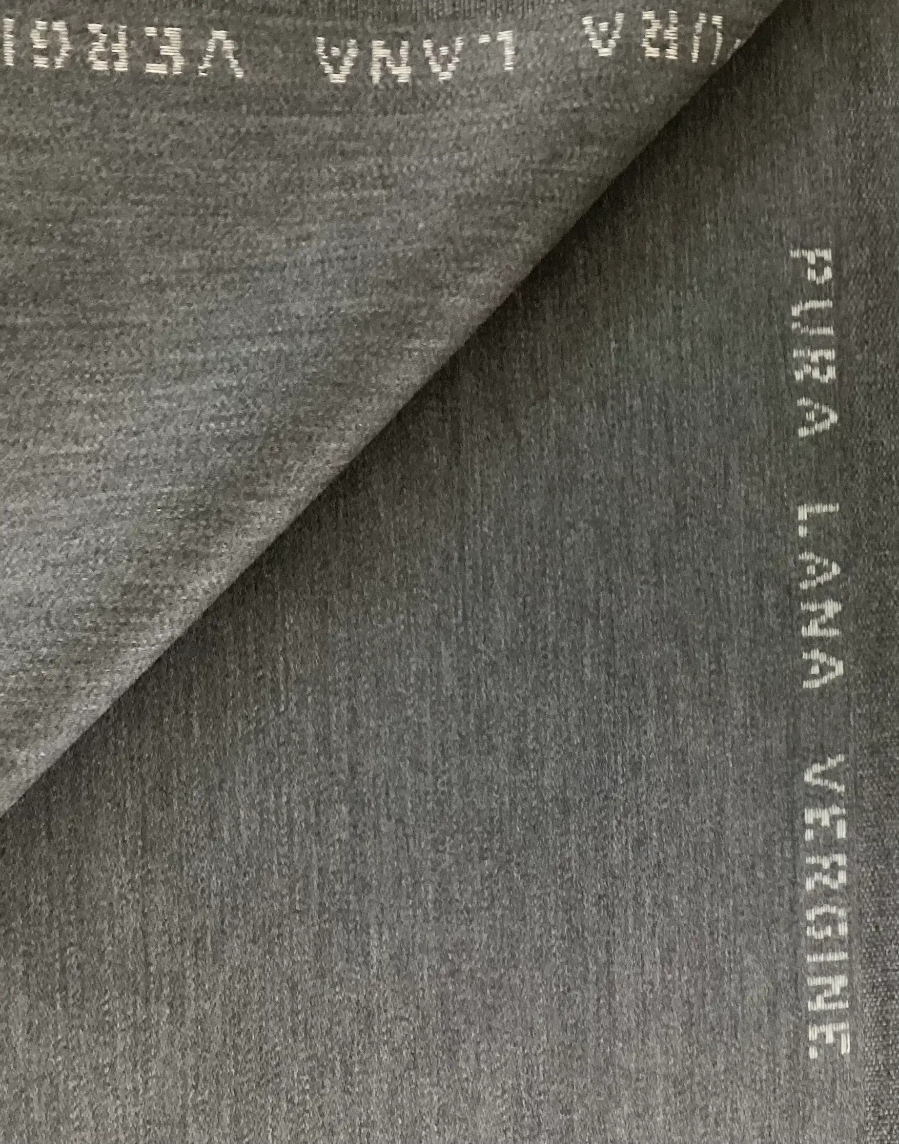 Wool Satin Suiting in Storm