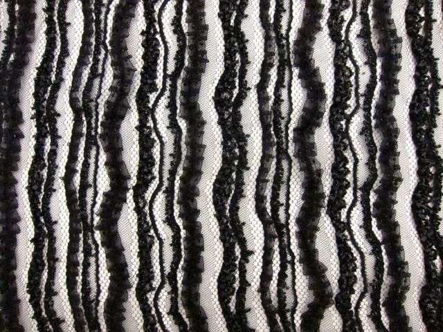 Ribbon Beads and Stones on Novelty Lace