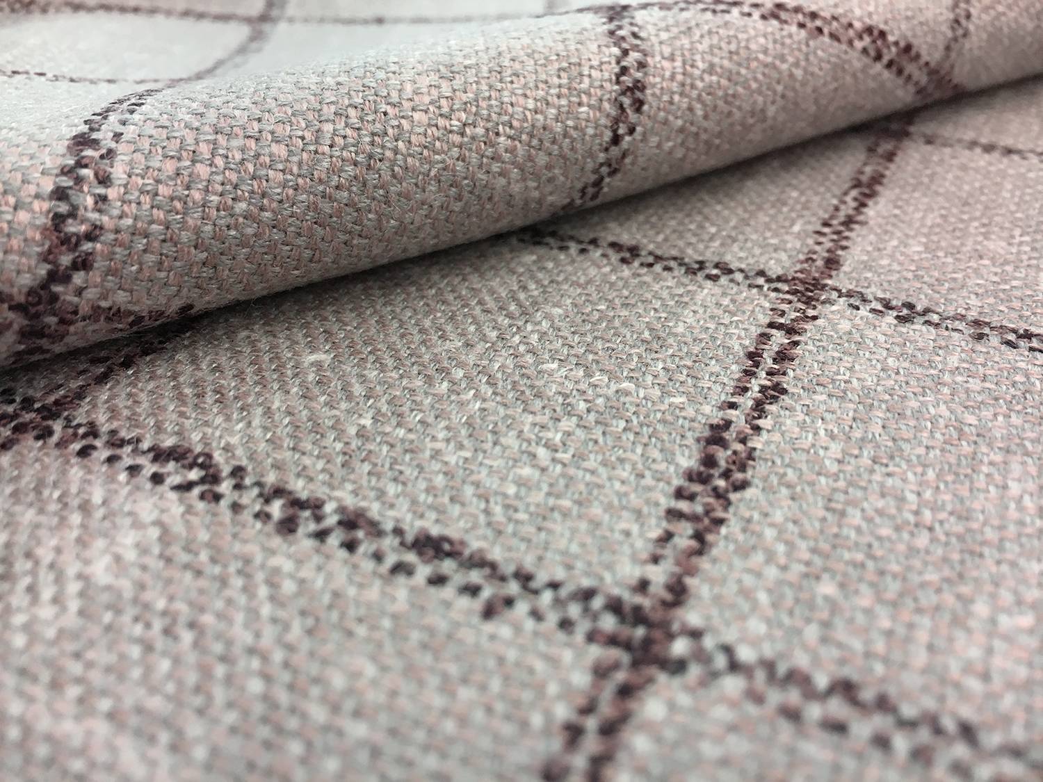 Italian Silk Linen Wool Blend Window Pane in Stone2