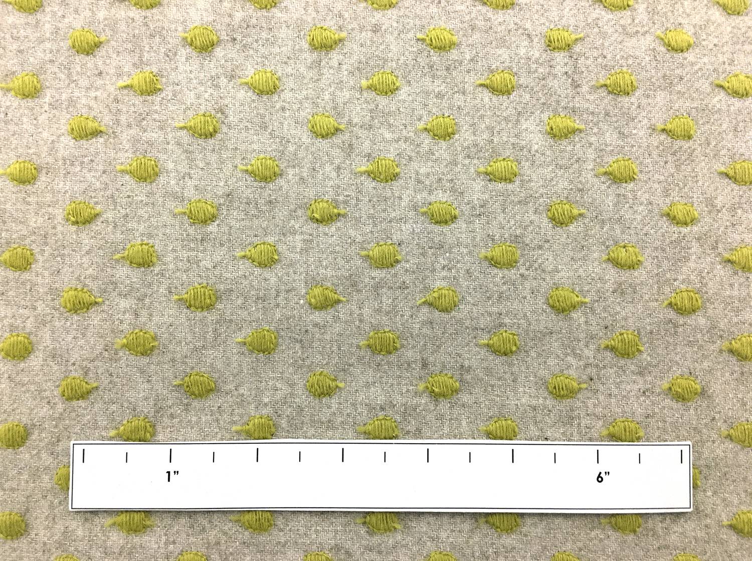 Cotton Wool Flannel With Embroidered Dots1