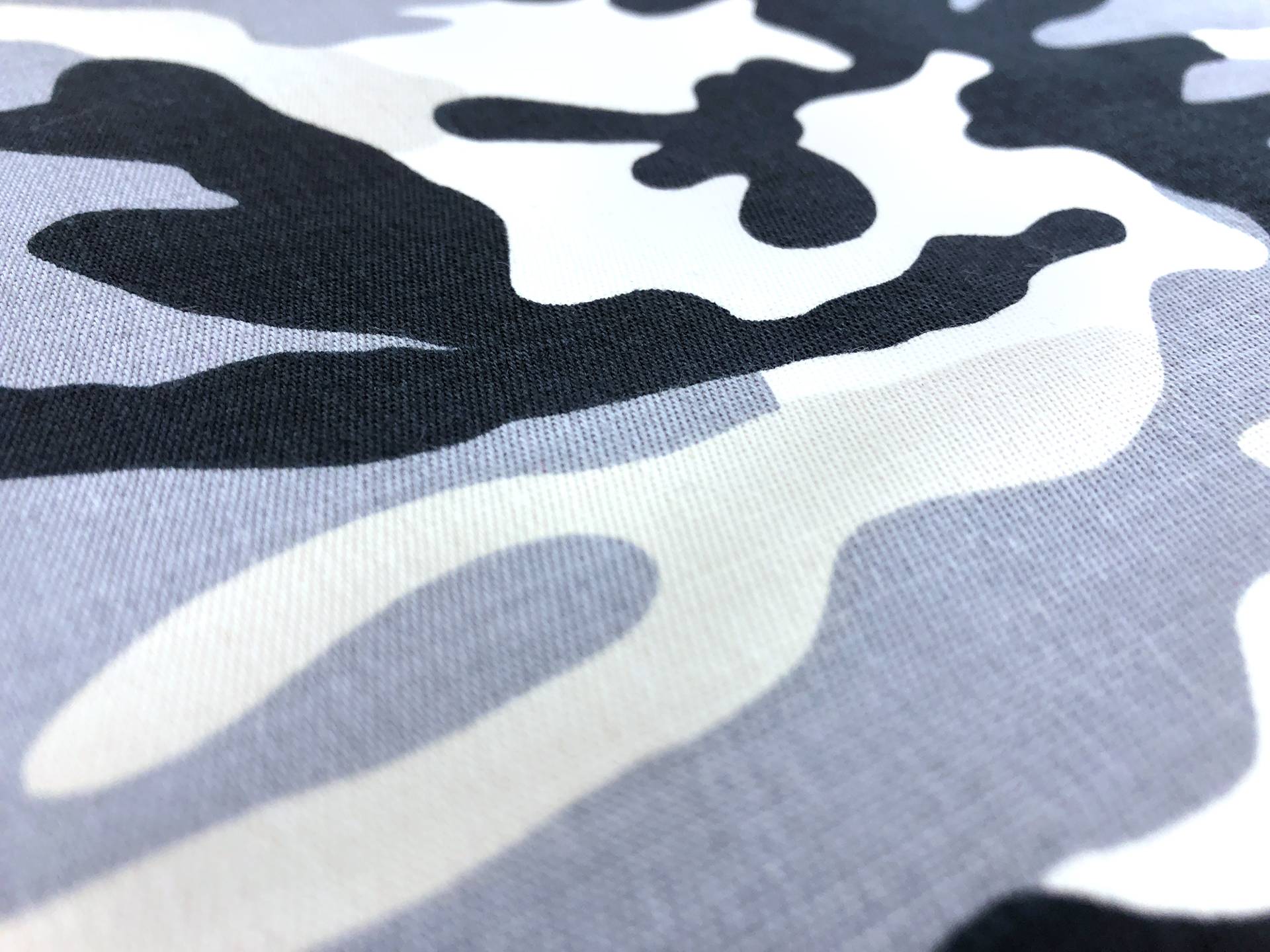 Powder Blue Camouflage Lightweight Stretch Cotton Canvas2