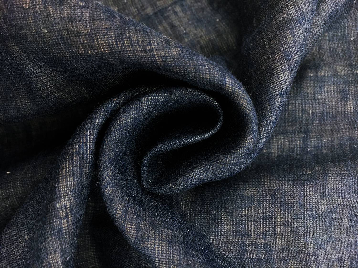 Double Face Cotton Gauze in Denim1