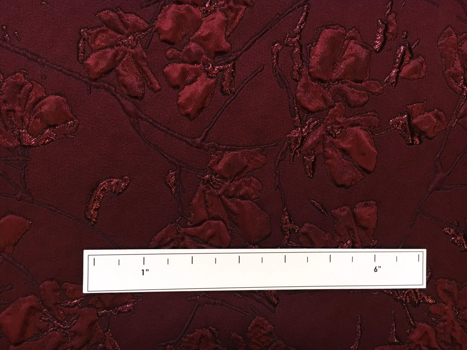Metallic Floral Cloqué Brocade