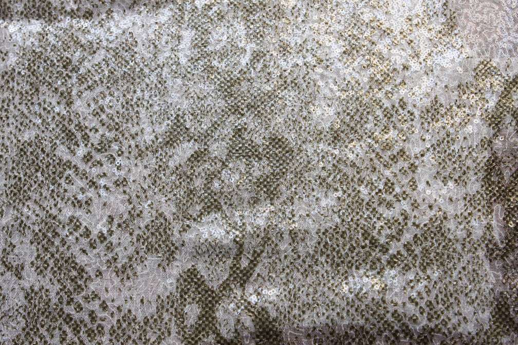 Printed Sequins on Tulle0